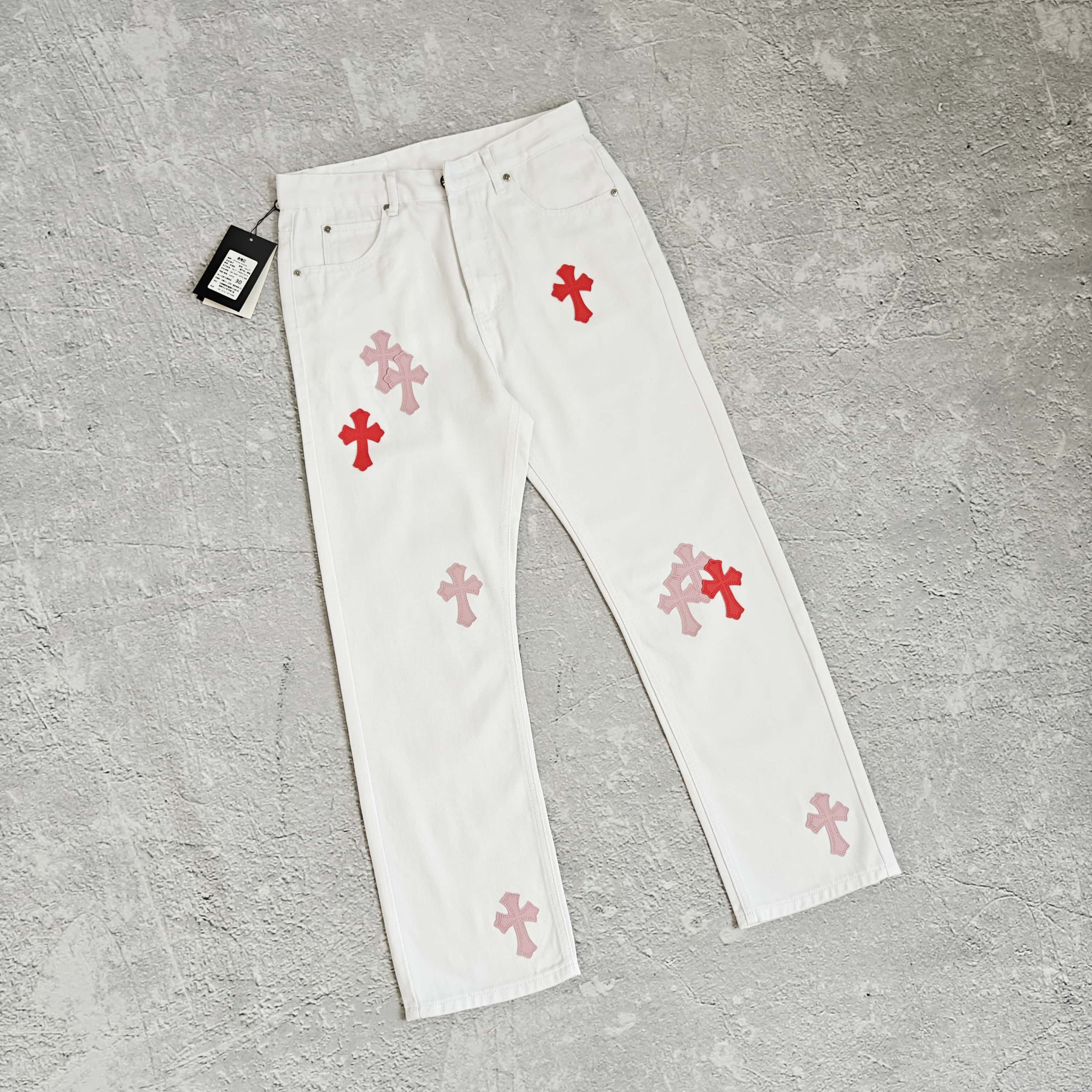1to1reps Pants/Shorts fashion reps product 白色红标牛仔裤 - 可 528407 （