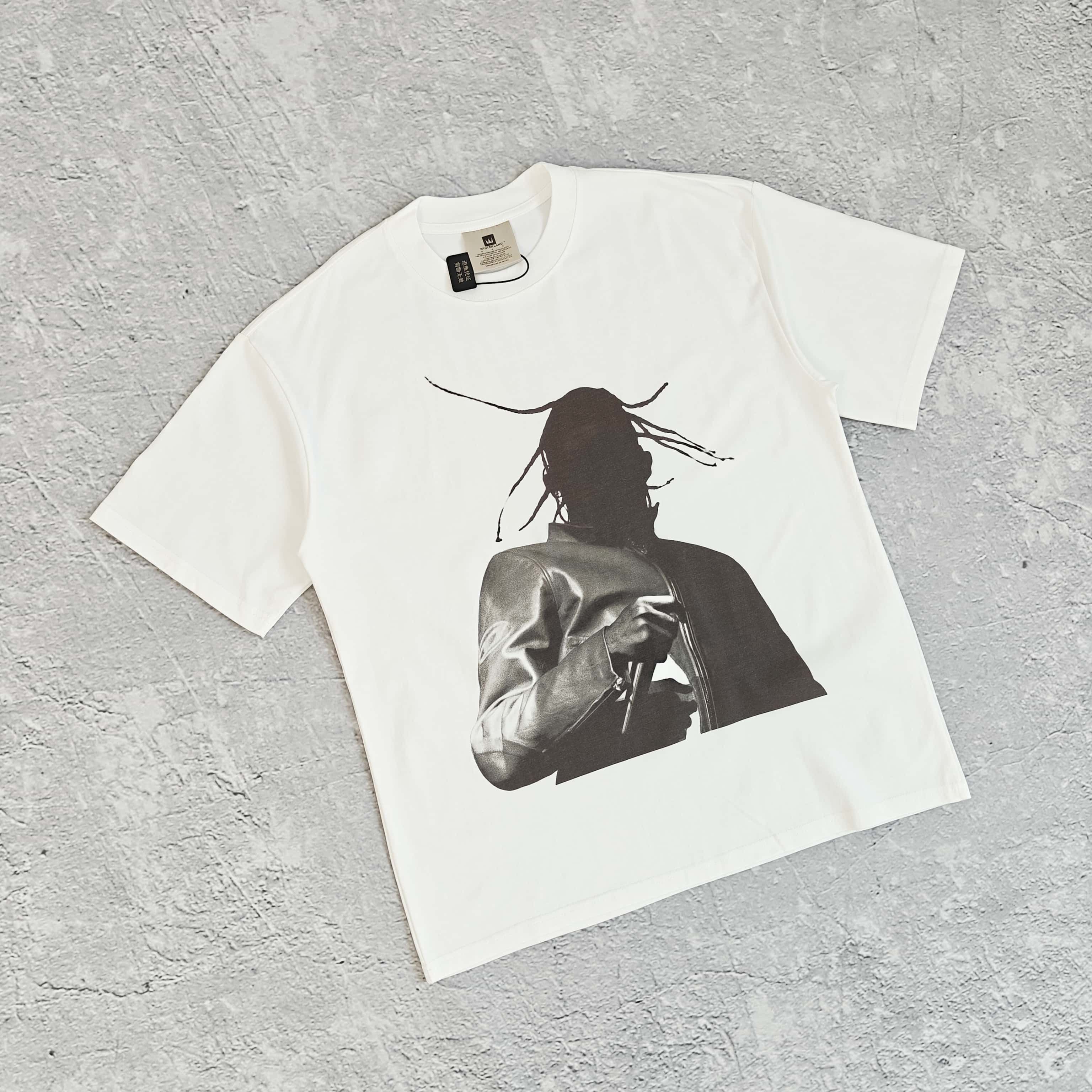 1to1reps T-Shirts fashion reps product 白色黑人像印花短袖T恤 - 踹 5283