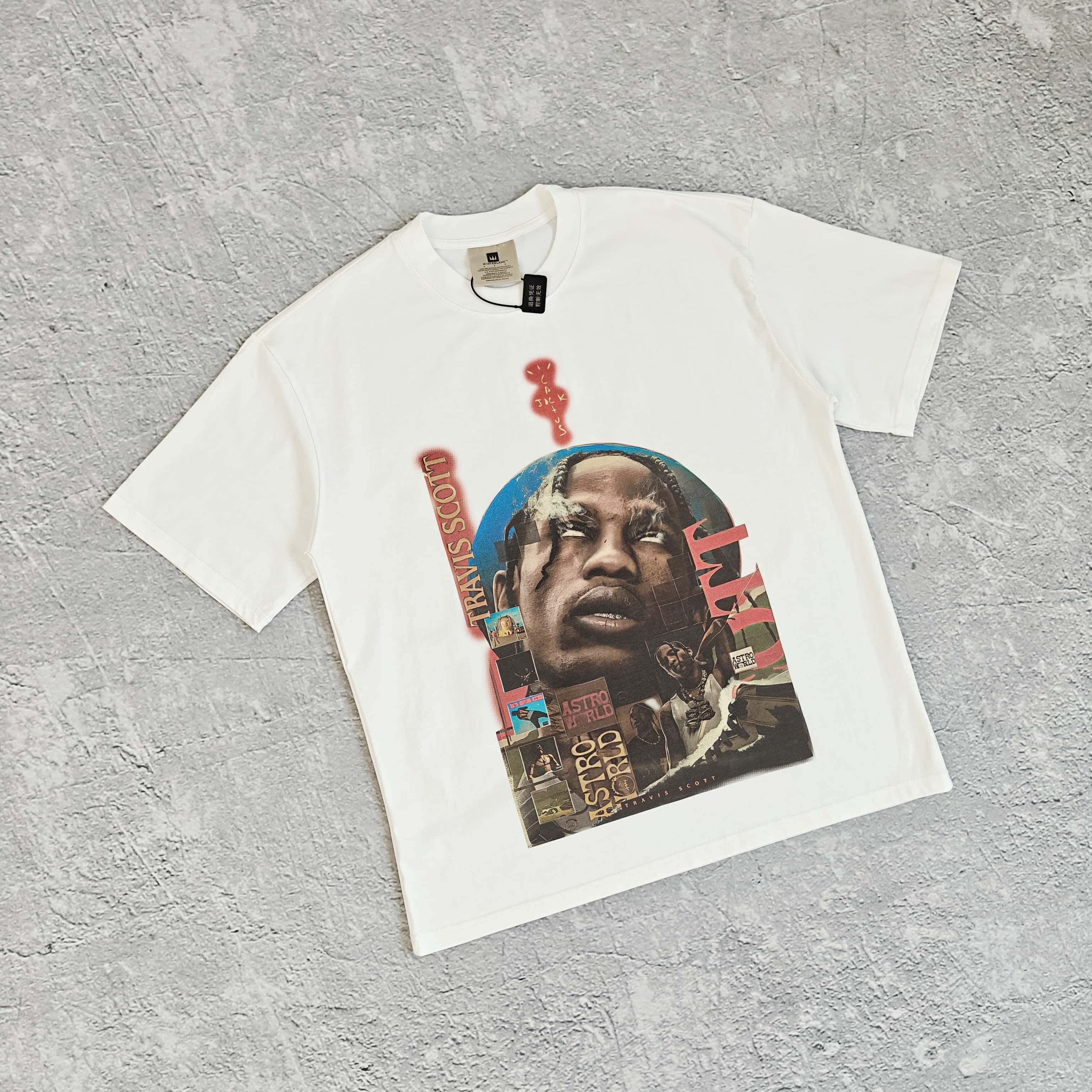 1to1reps T-Shirts fashion reps product 白色胸前大印花短袖T恤 - 踹 5283