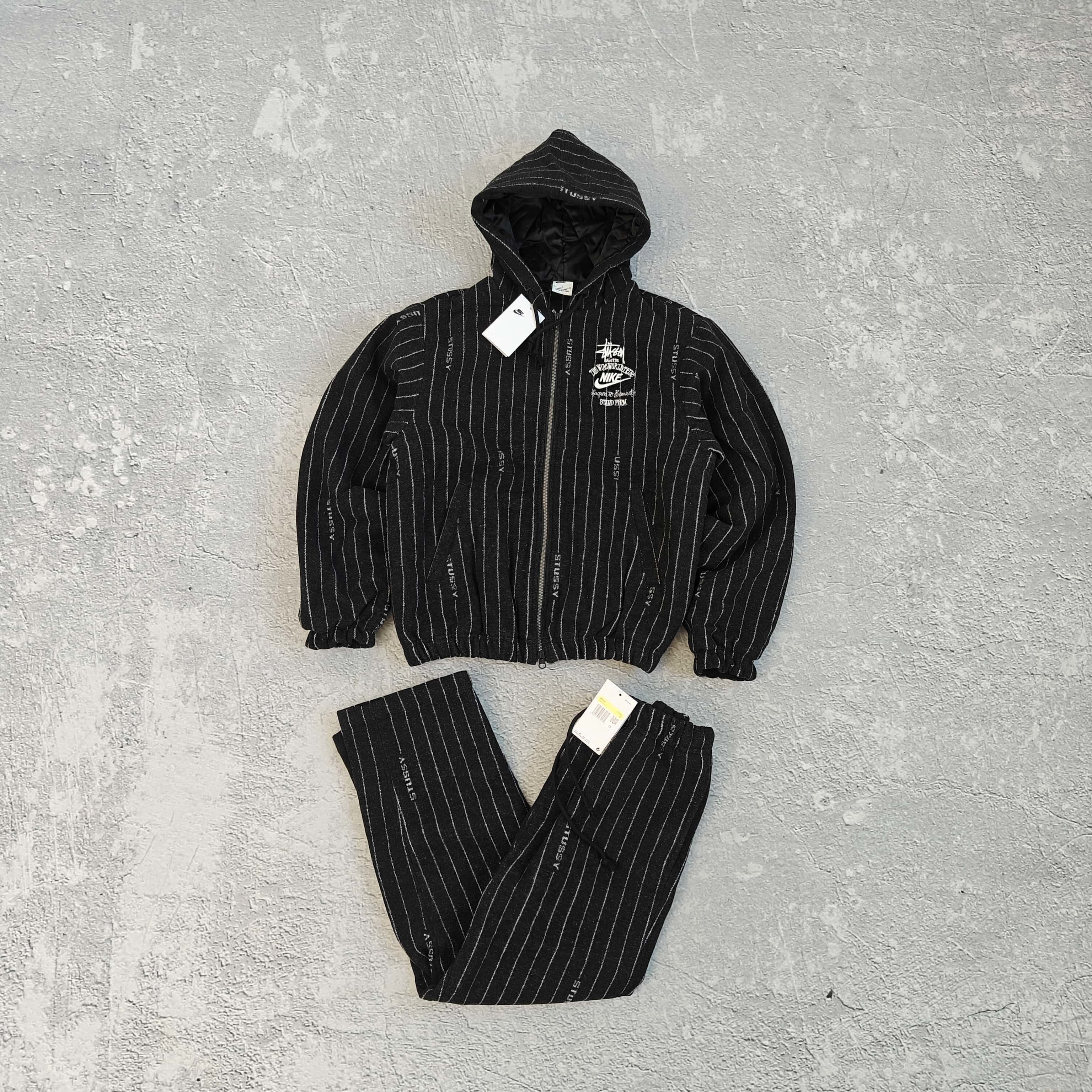 1to1reps Jackets fashion reps product 黑色条纹连帽夹克运动套装-西 52810