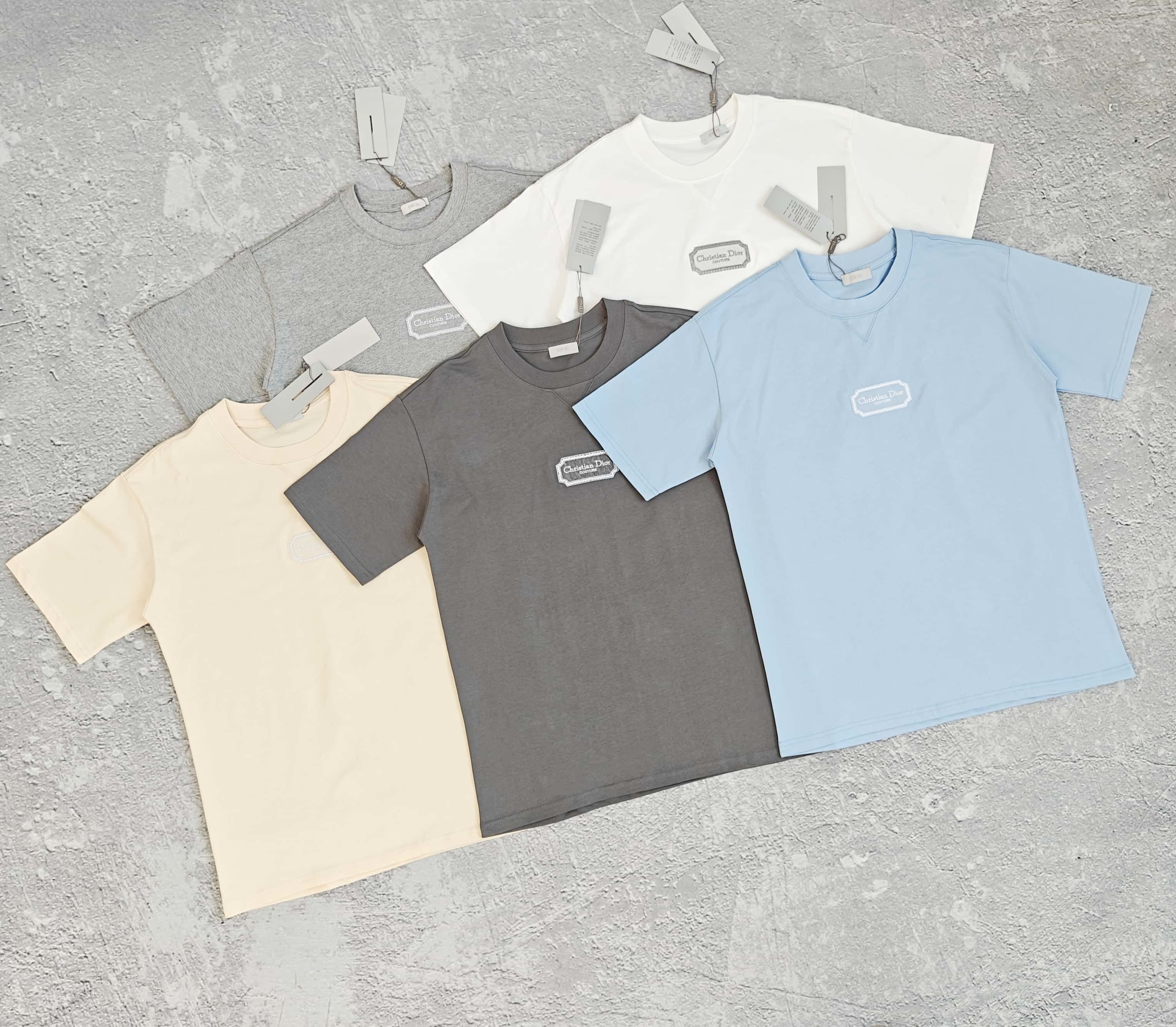 1to1reps T-Shirts fashion reps product 五色胸前小刺绣短袖T恤 - 滴 5285