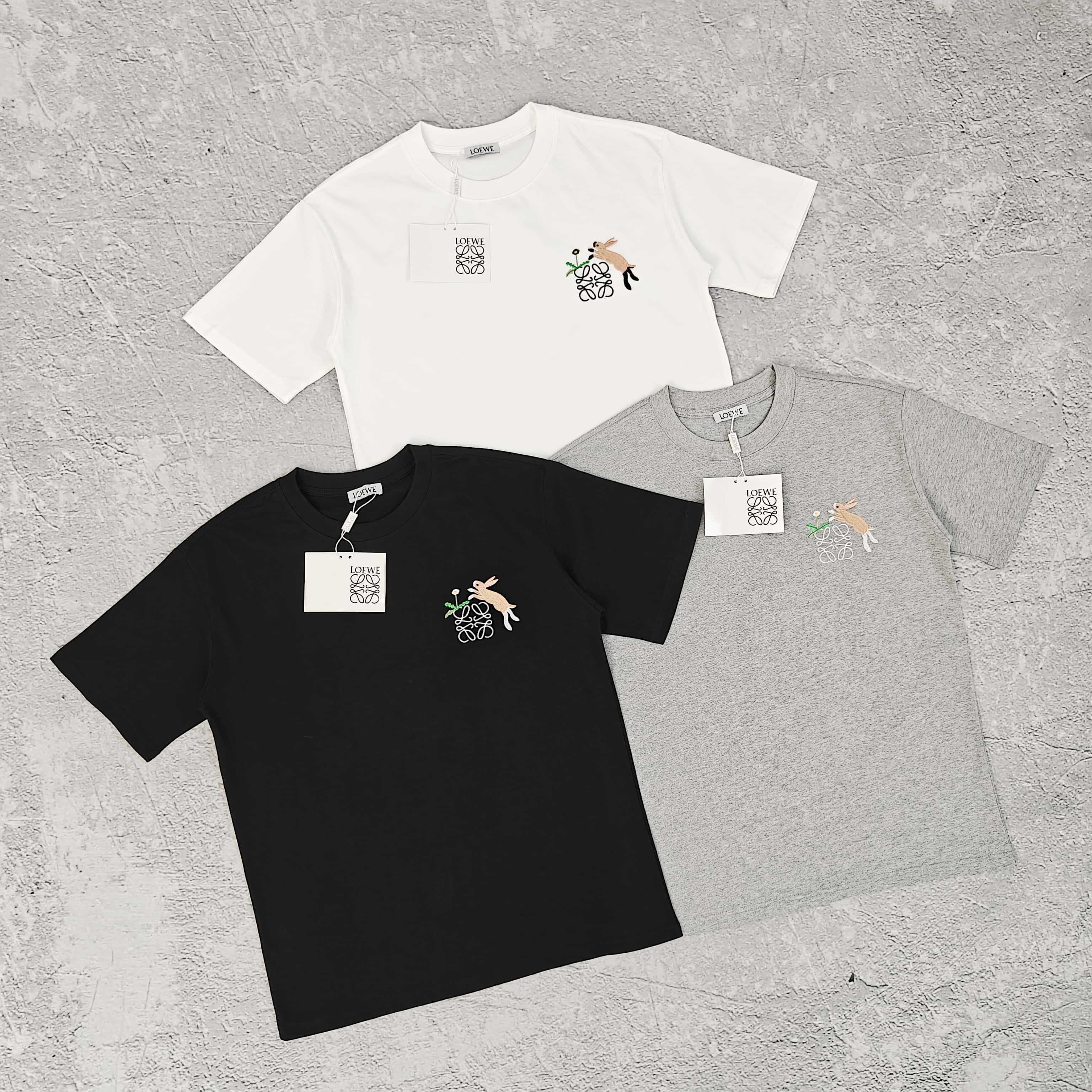 1to1reps T-Shirts fashion reps product 三色胸前刺绣短袖T恤 - 落 52854