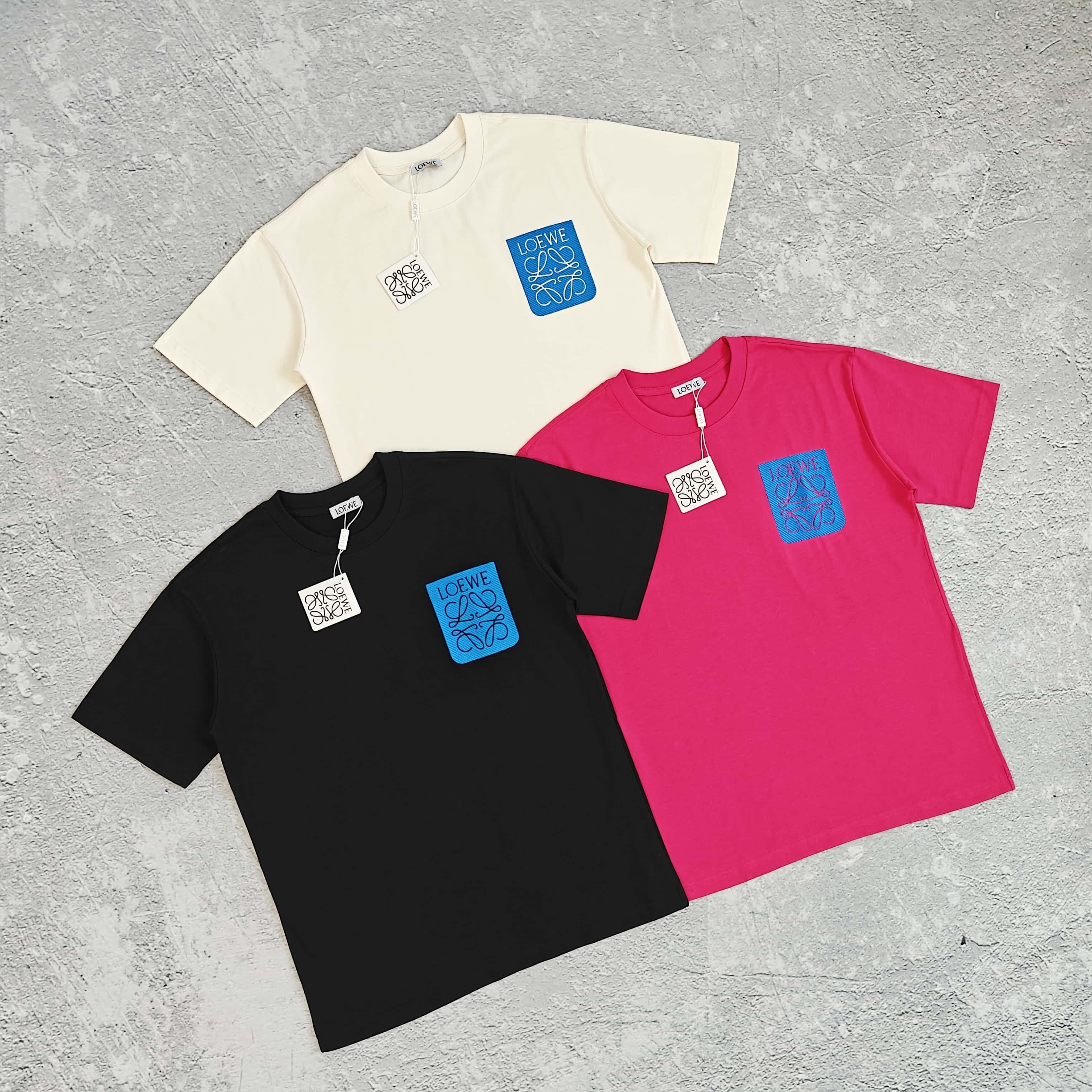 1to1reps T-Shirts fashion reps product 三色刺绣口袋短袖T恤 - 落 52857