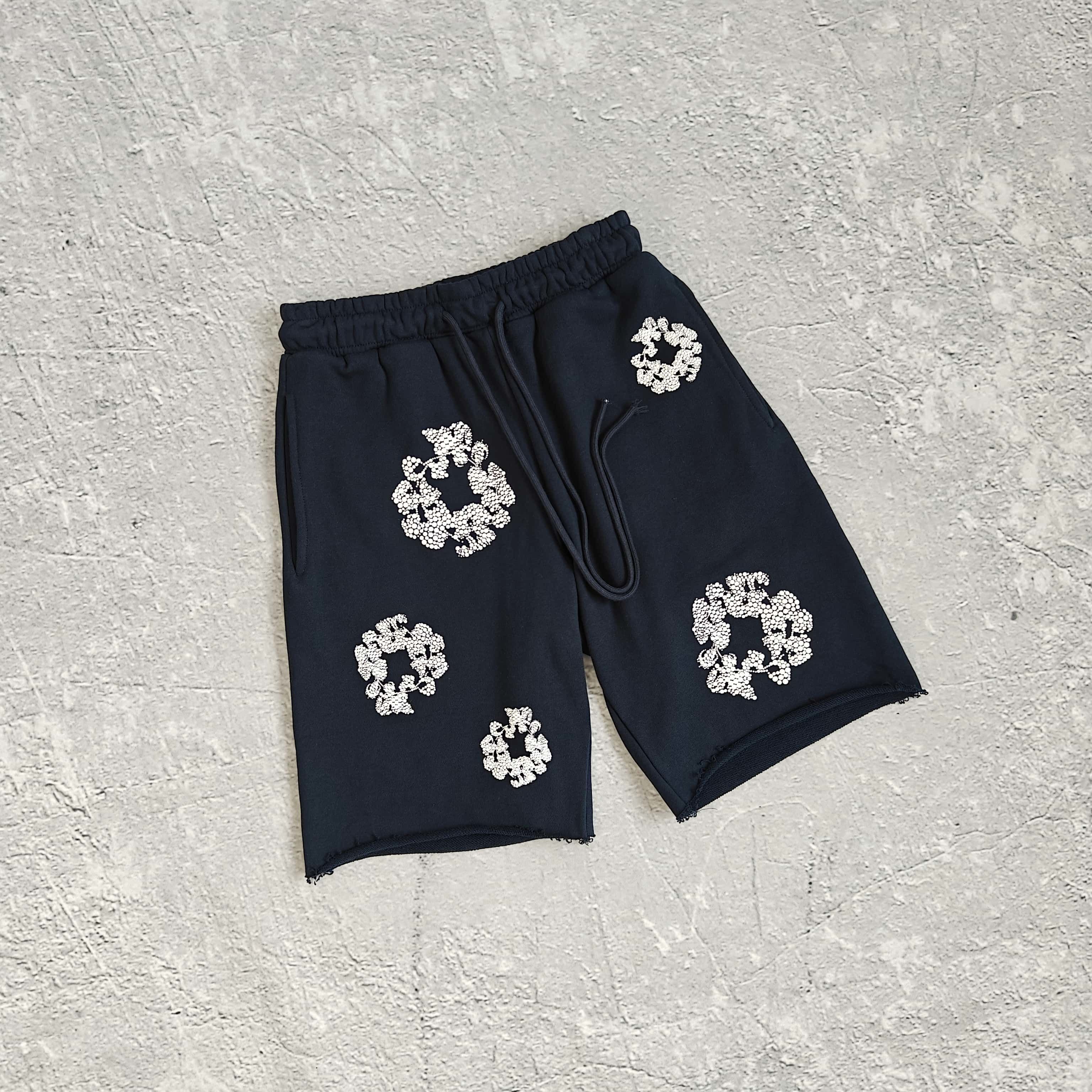 三色满印短袖T恤套装 - 花 528735 （GZ）