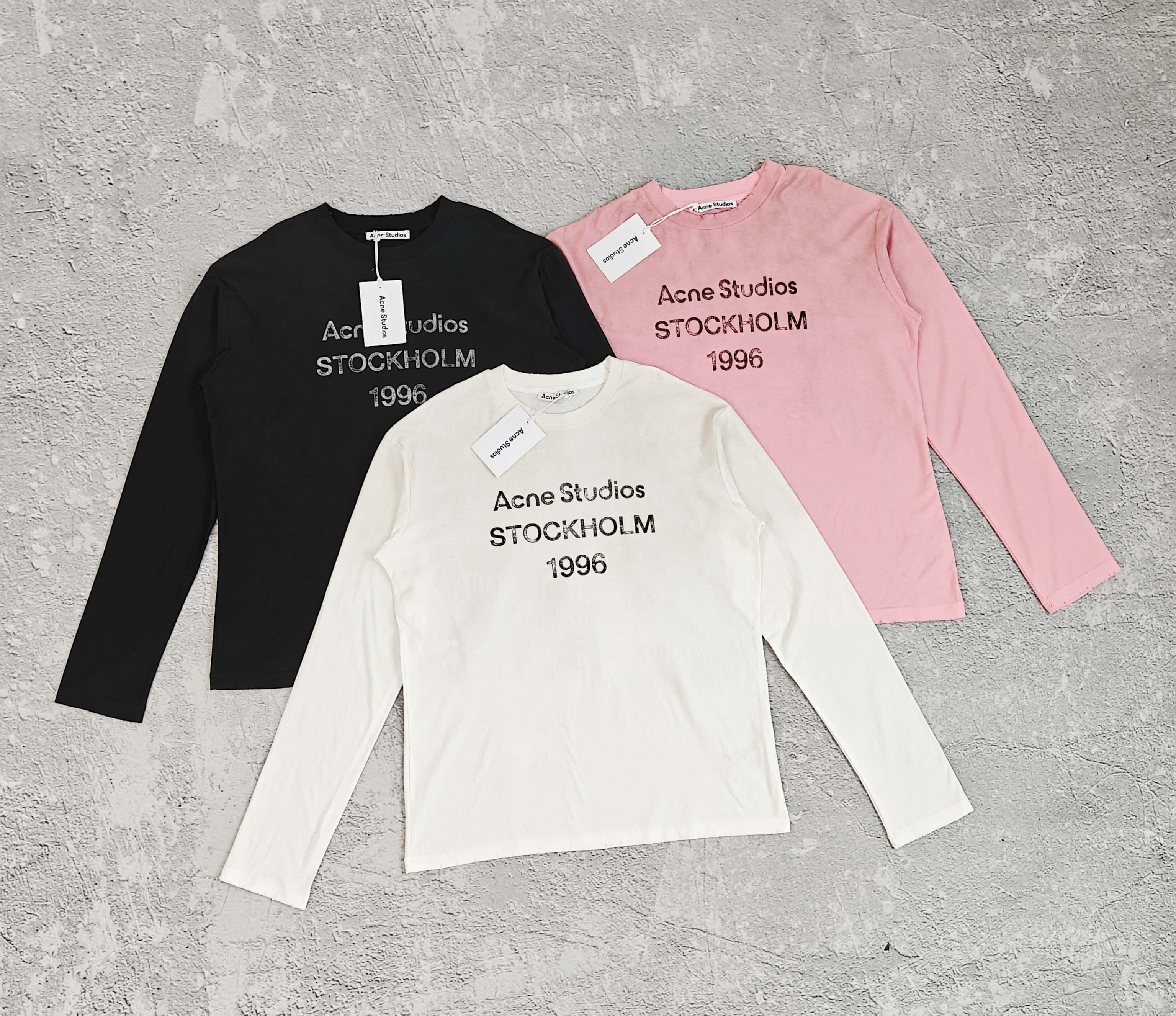 1to1reps T-Shirts fashion reps product 三色做旧长袖T恤 - 希 528322 