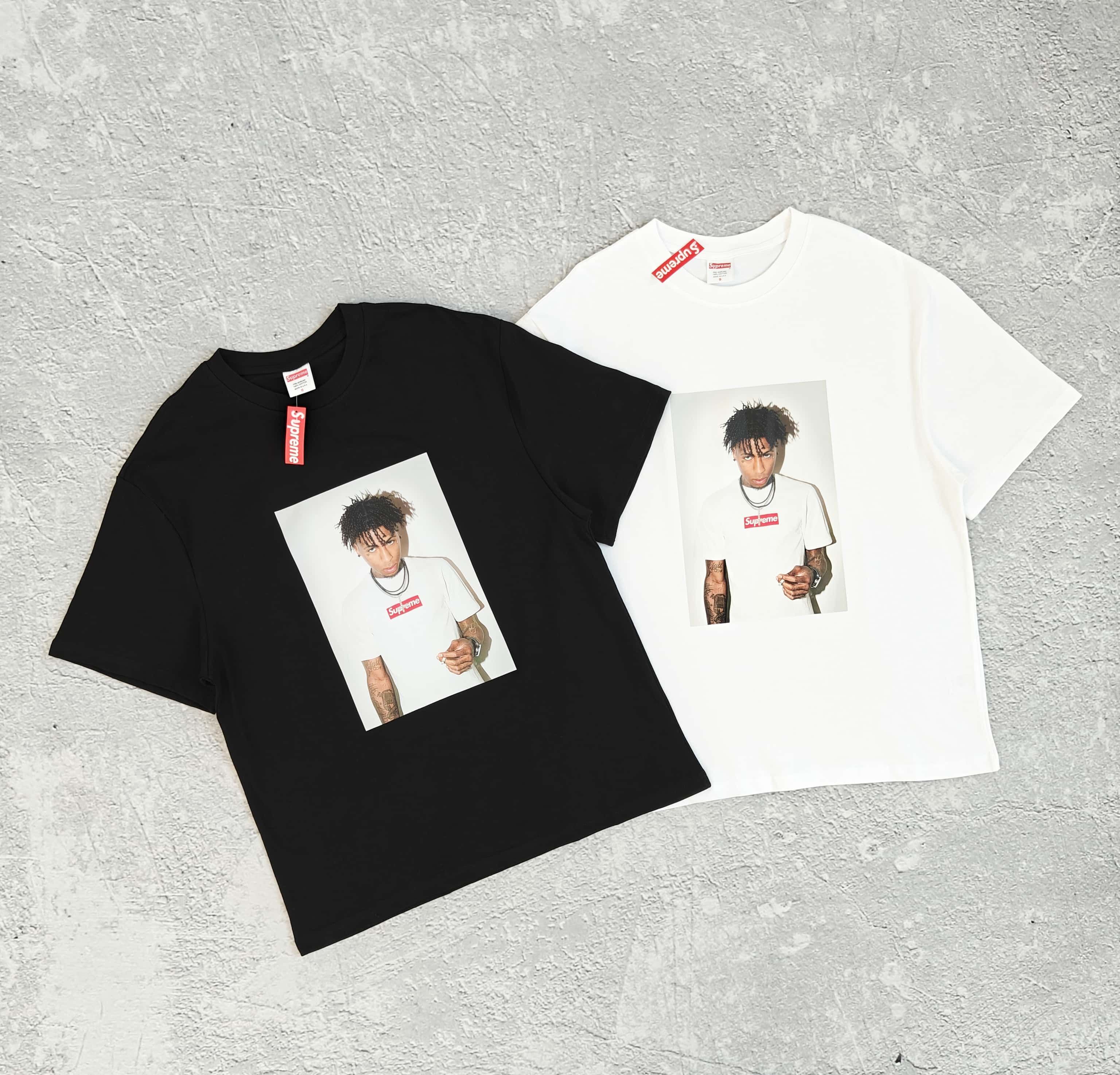 1to1reps T-Shirts fashion reps product 两色胸前人物印花短袖T恤 - 瑞 528
