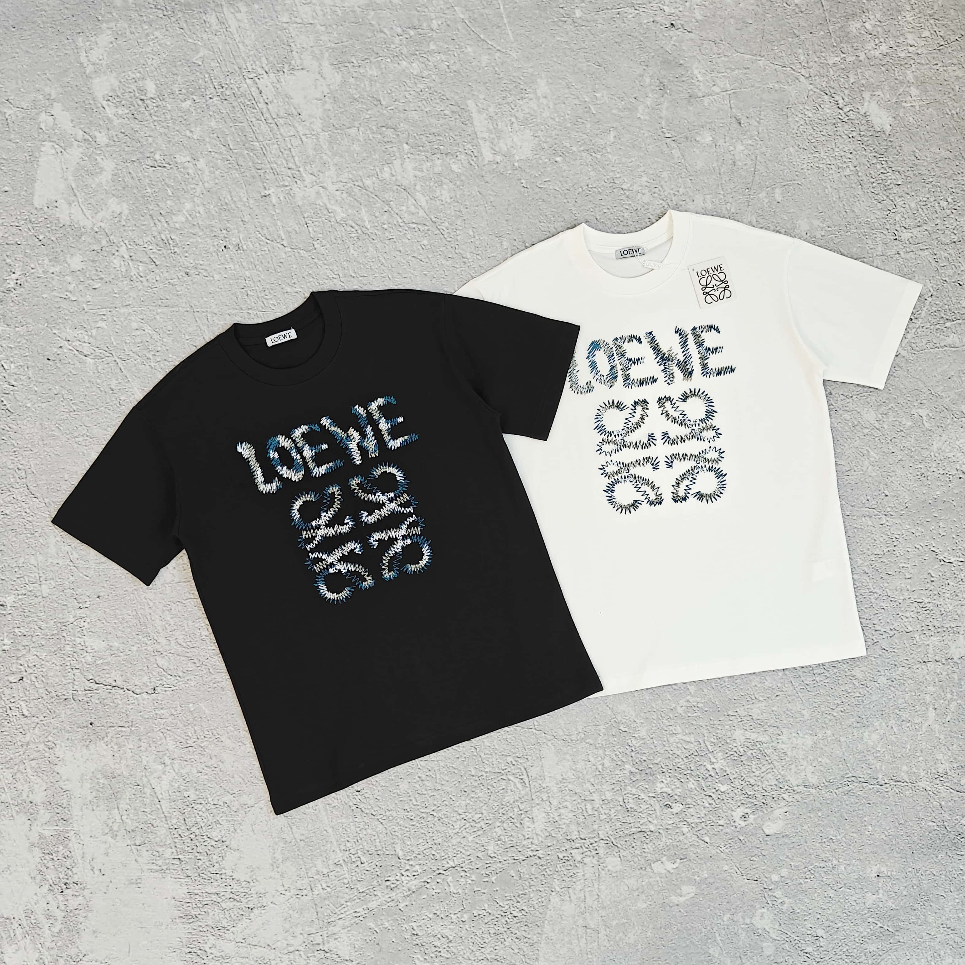 1to1reps T-Shirts fashion reps product 两色胸前蓝白刺绣短袖T恤 - 52860