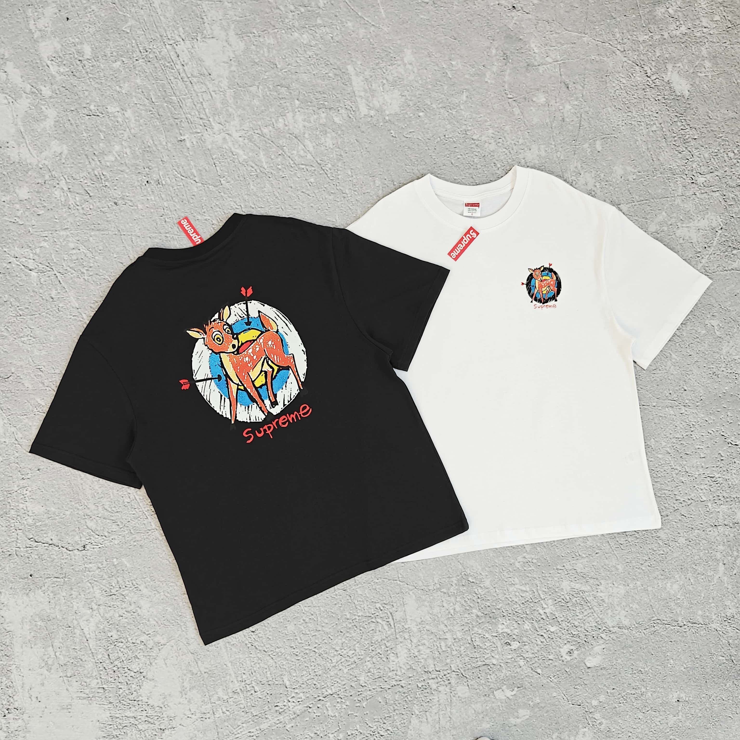 1to1reps T-Shirts fashion reps product 两色胸前小鹿印花短袖T恤 - 瑞 528