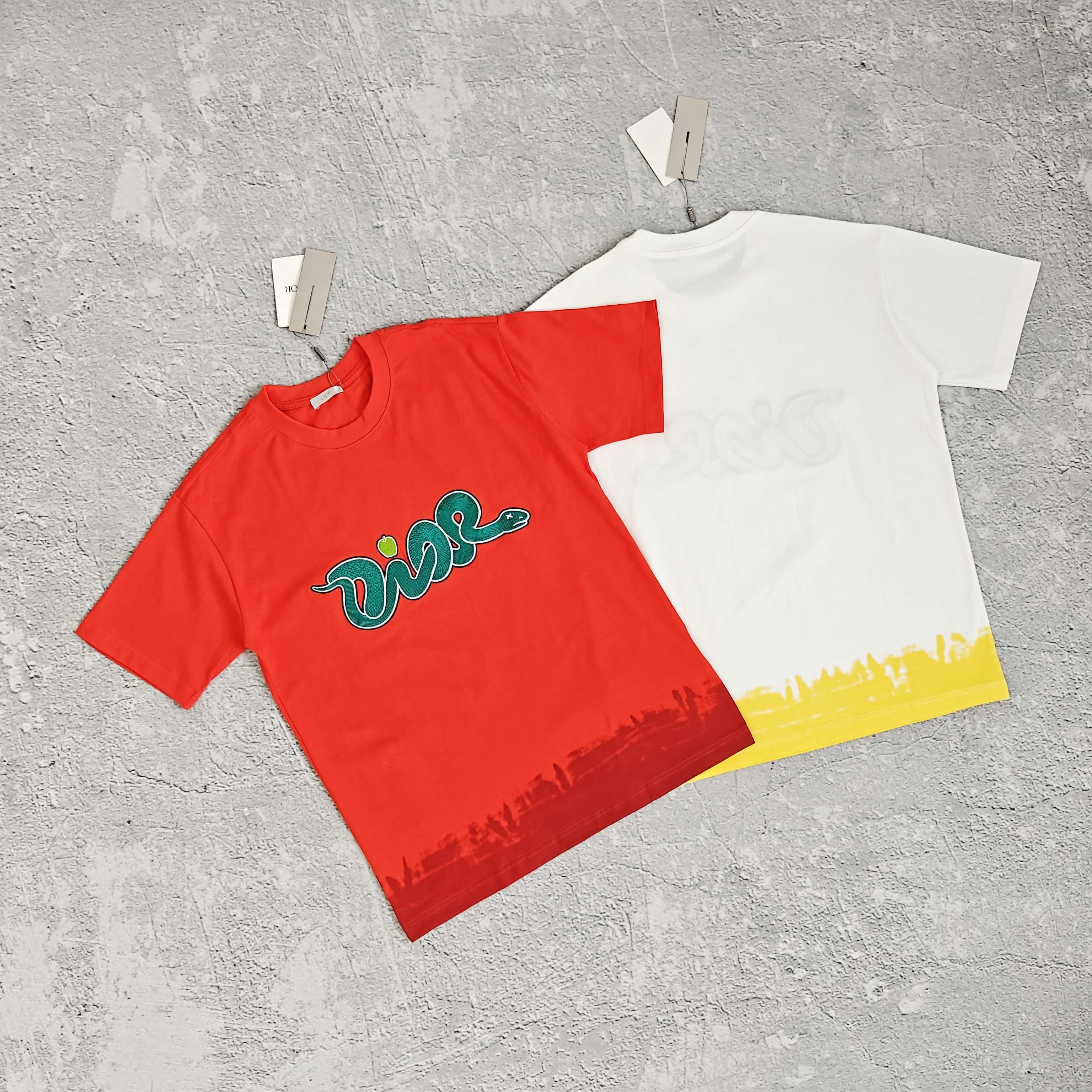 1to1reps T-Shirts fashion reps product 两色胸前刺绣字母短袖T恤 - 滴 528