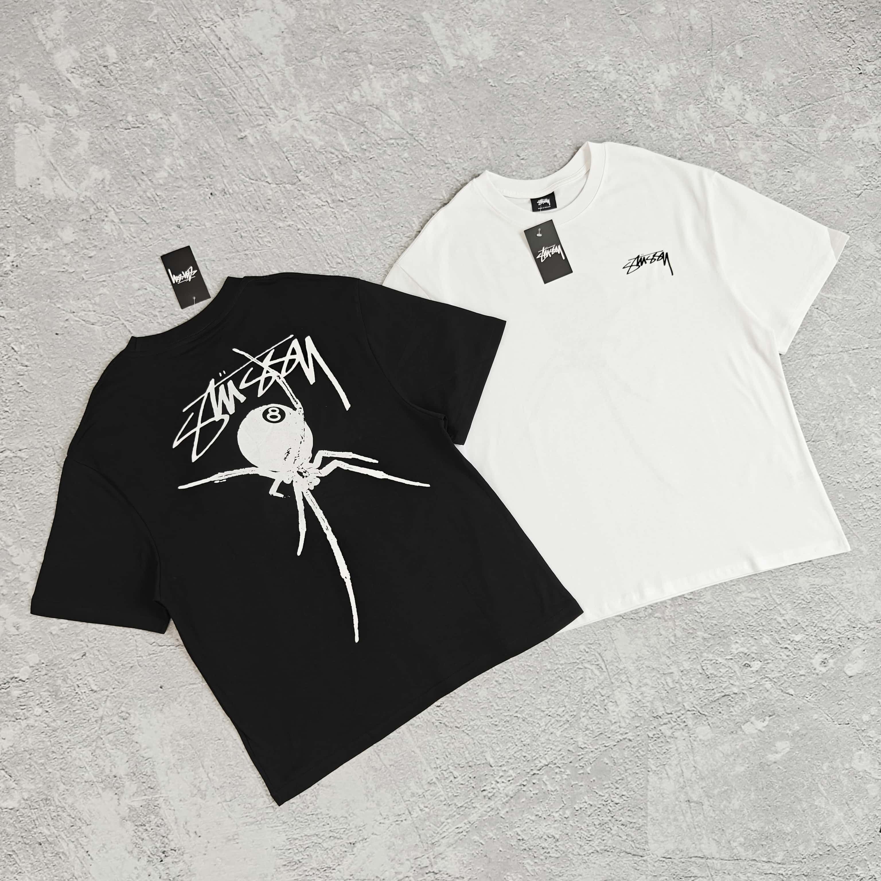 1to1reps T-Shirts fashion reps product 两色蜘蛛图案印花短袖T恤 - 西 528