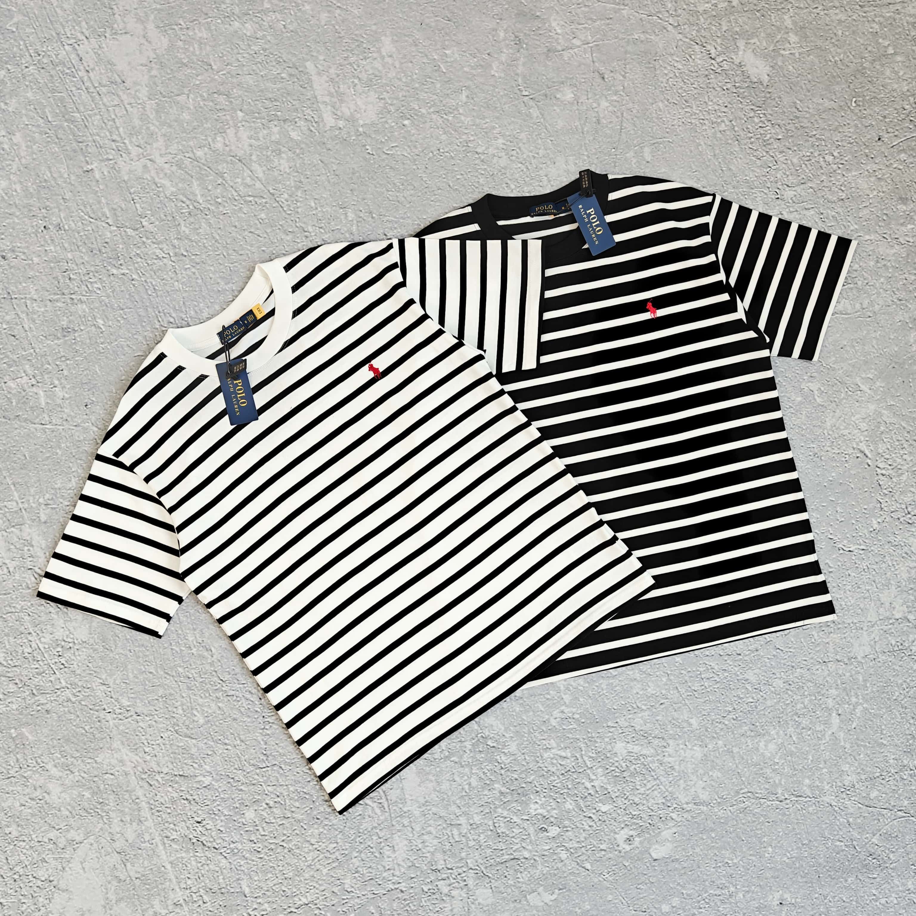 1to1reps T-Shirts fashion reps product 两色条纹短袖T恤-拉 528207