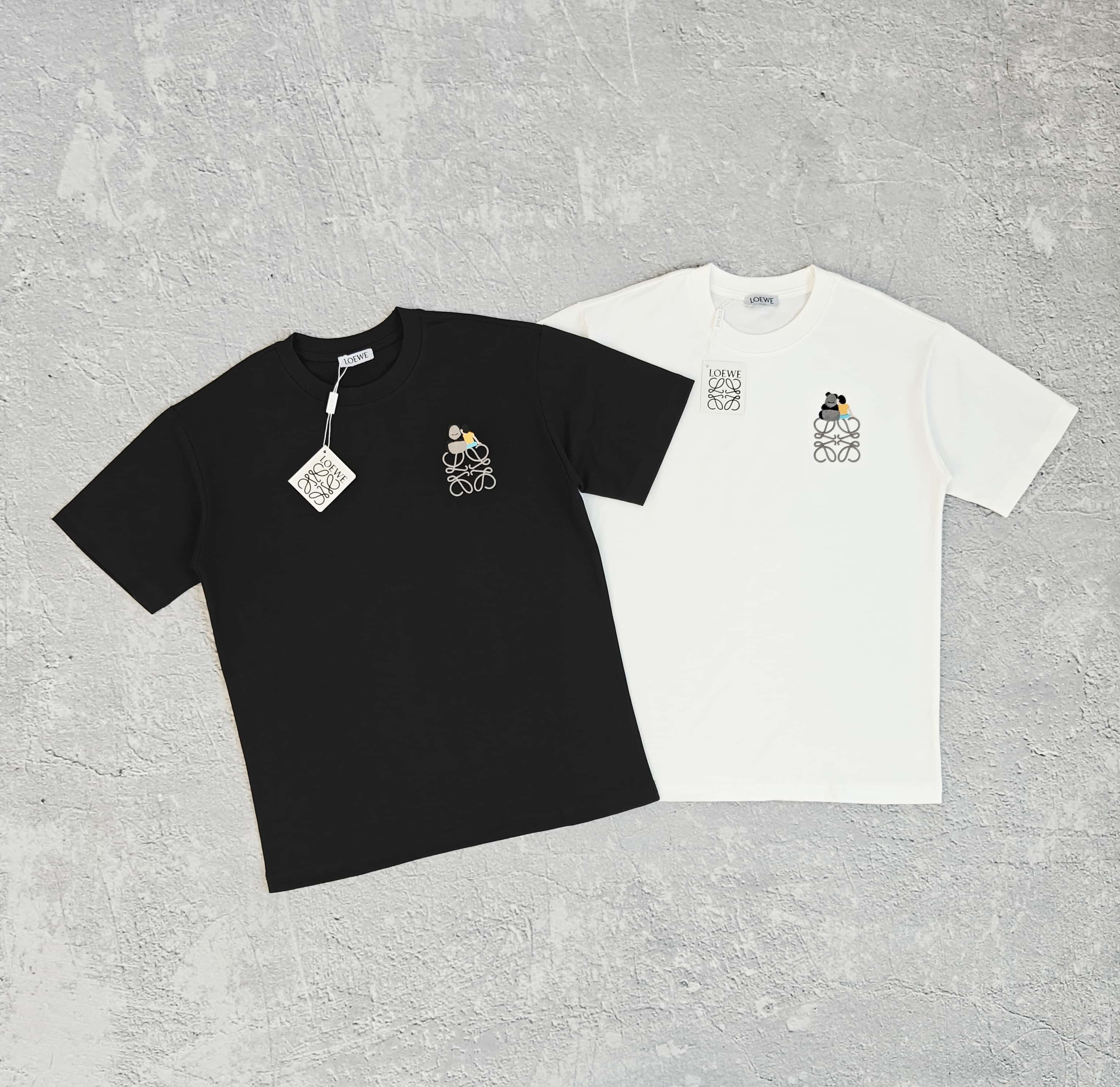1to1reps T-Shirts fashion reps product 两色小人刺绣短袖T恤 - 克 52860