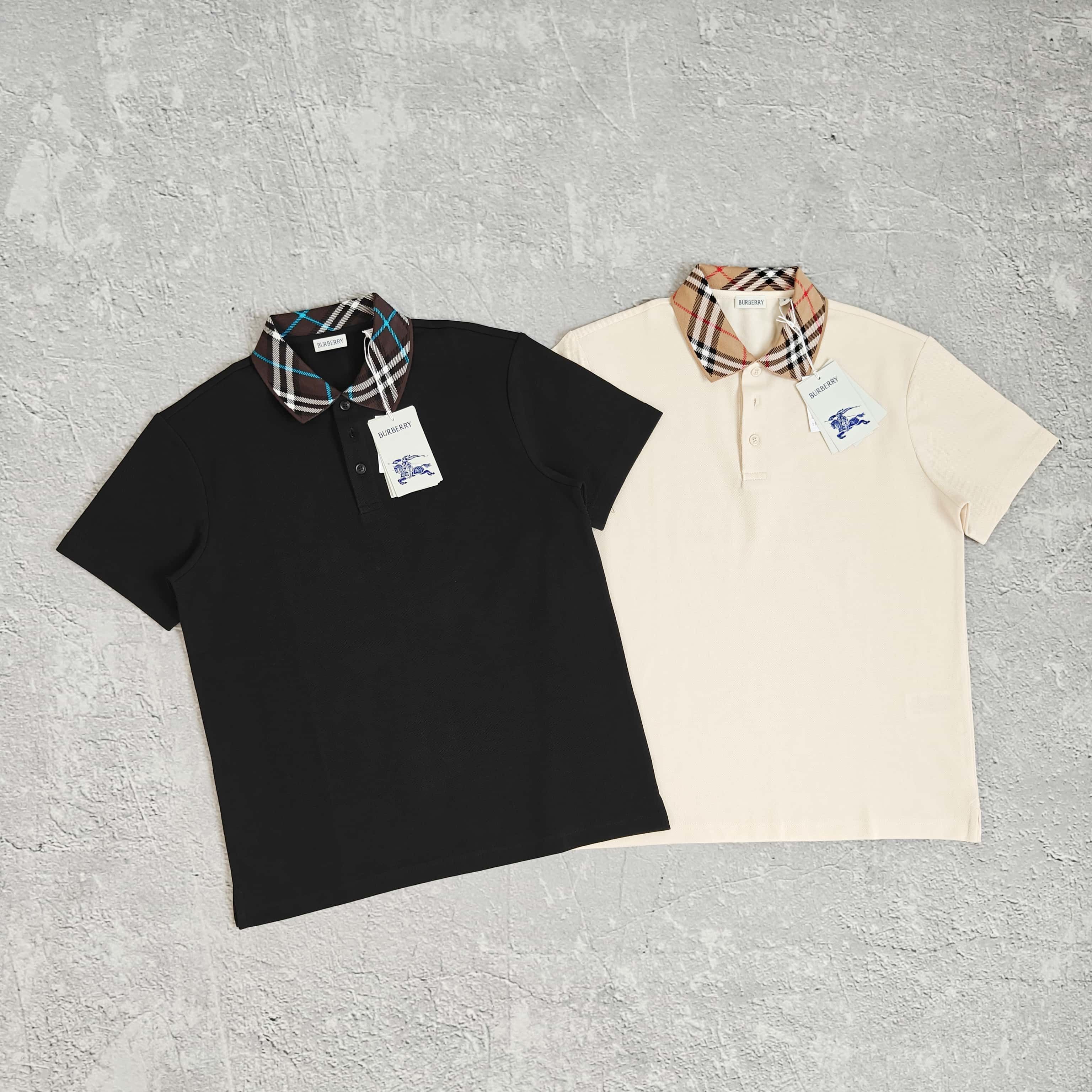 1to1reps T-Shirts fashion reps product 两色格子领PLO短袖T恤 - 巴 528