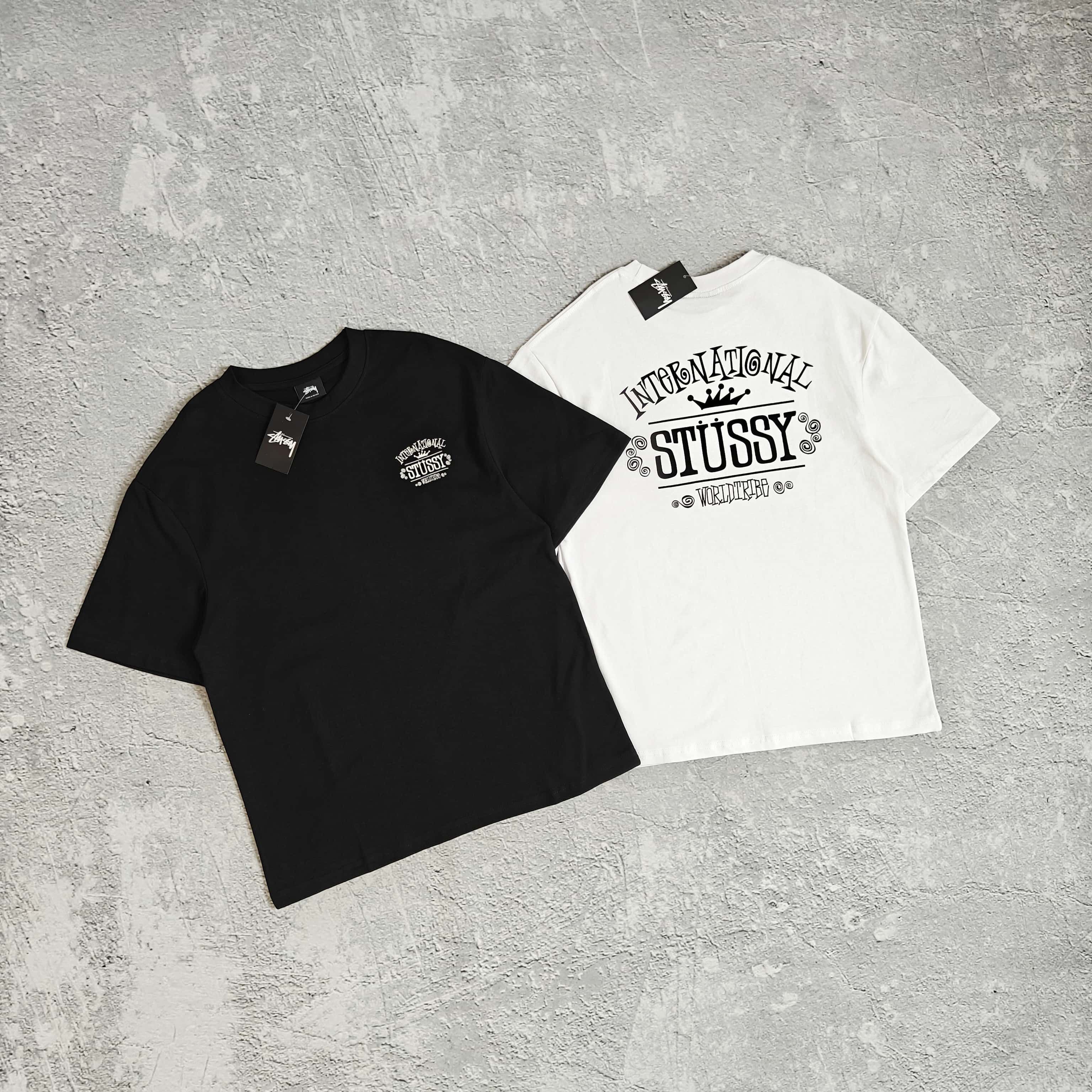 1to1reps T-Shirts fashion reps product 两色皇冠字母图案印花短袖T恤 - 西 5