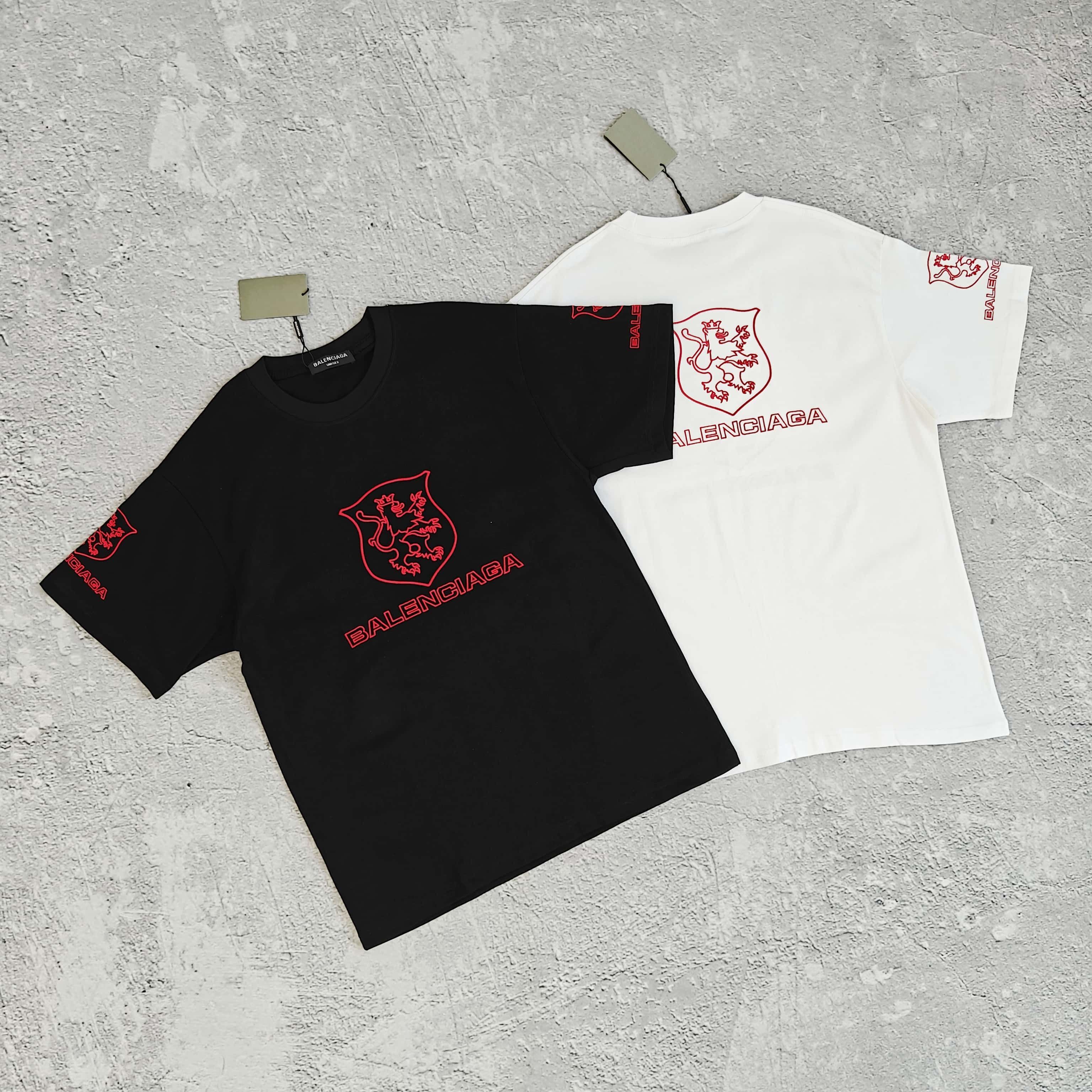 1to1reps T-Shirts fashion reps product 两色红色刺绣短袖T恤 - 巴 52867