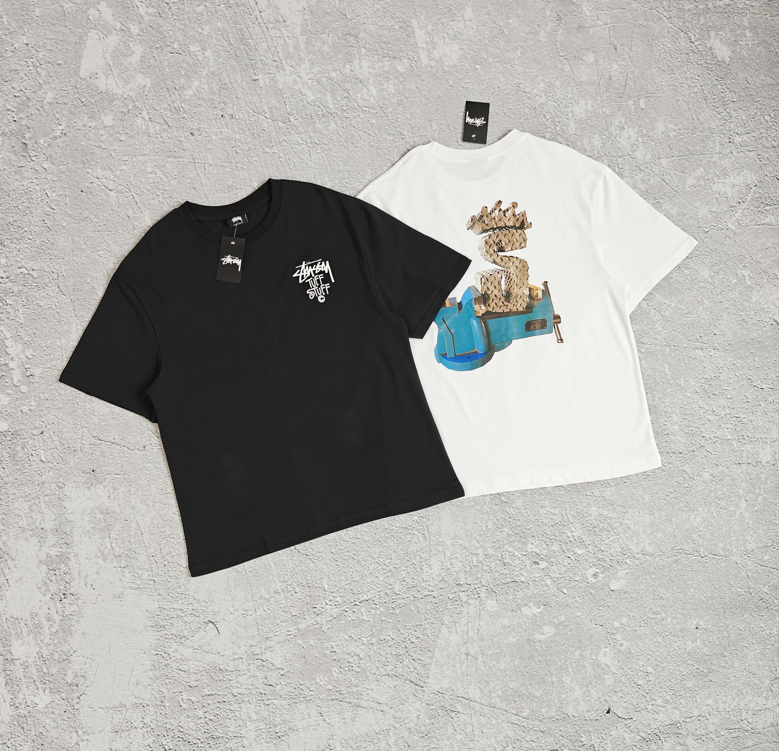 1to1reps T-Shirts fashion reps product 两色机床台虎钳皇冠字母印花短袖T恤 - 