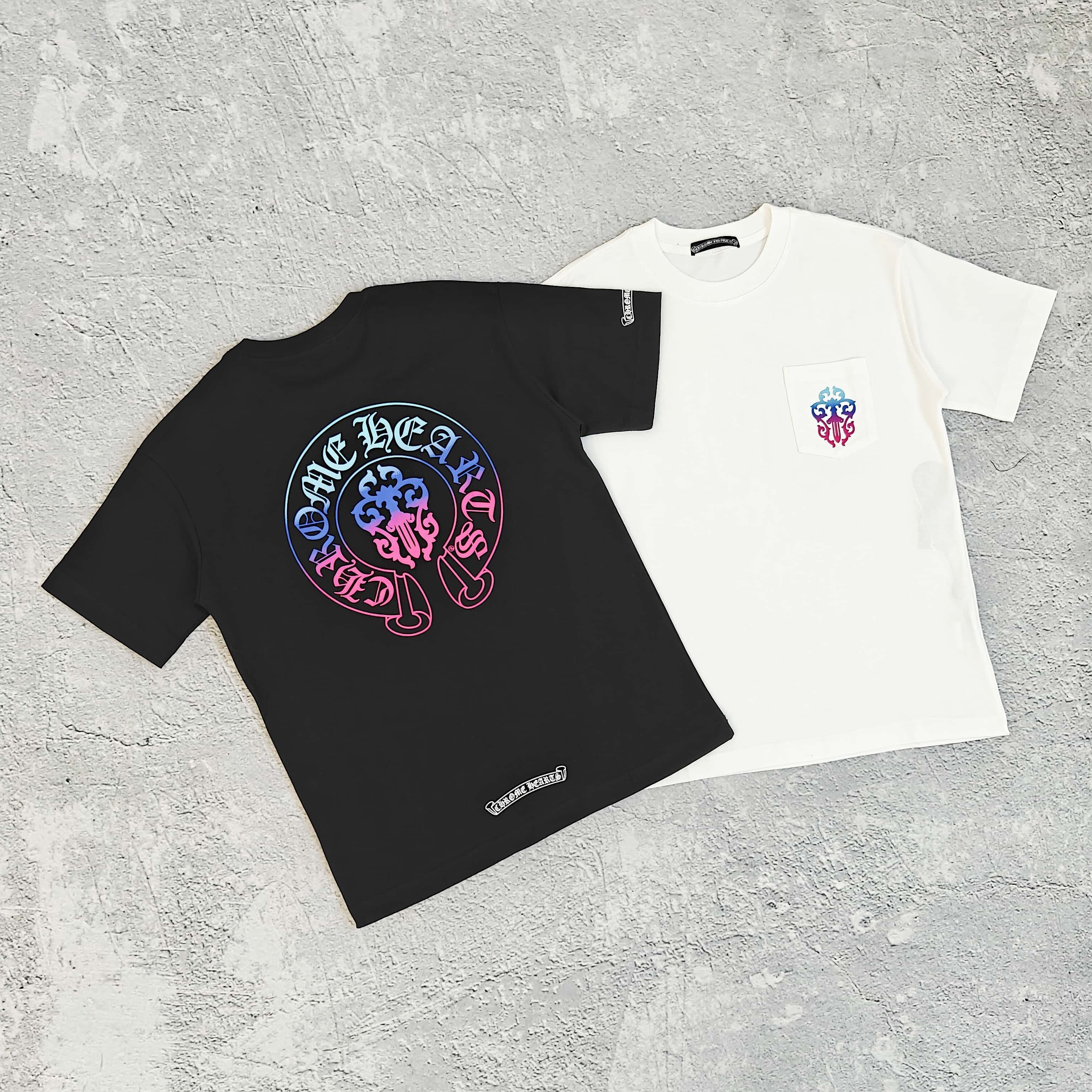 1to1reps T-Shirts fashion reps product 两色渐变印花短袖T恤 - 克 52868