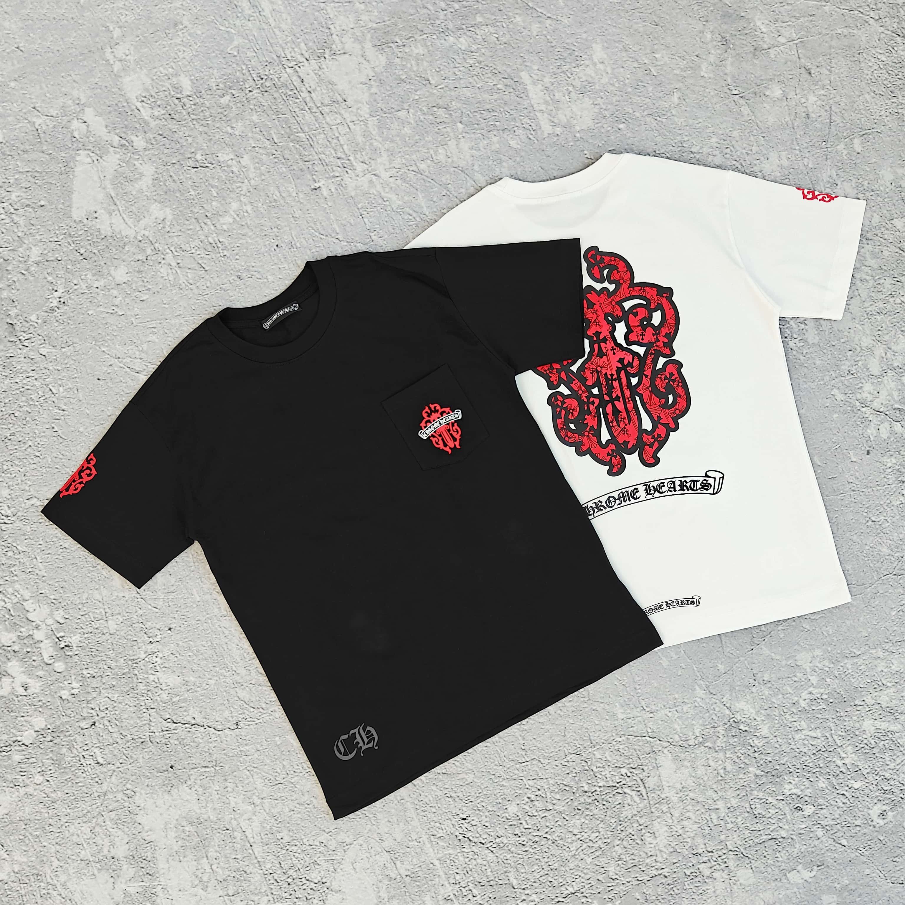 1to1reps T-Shirts fashion reps product 两色红色大印花短袖T恤 - 克 5286
