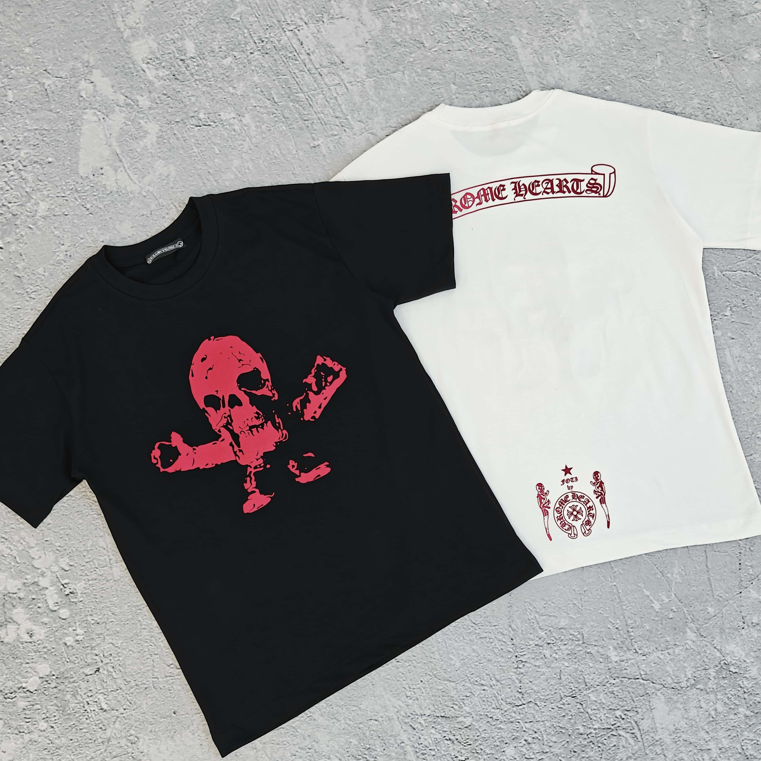 1to1reps T-Shirts fashion reps product 两色绒面发泡印花短袖T恤- 克 5285
