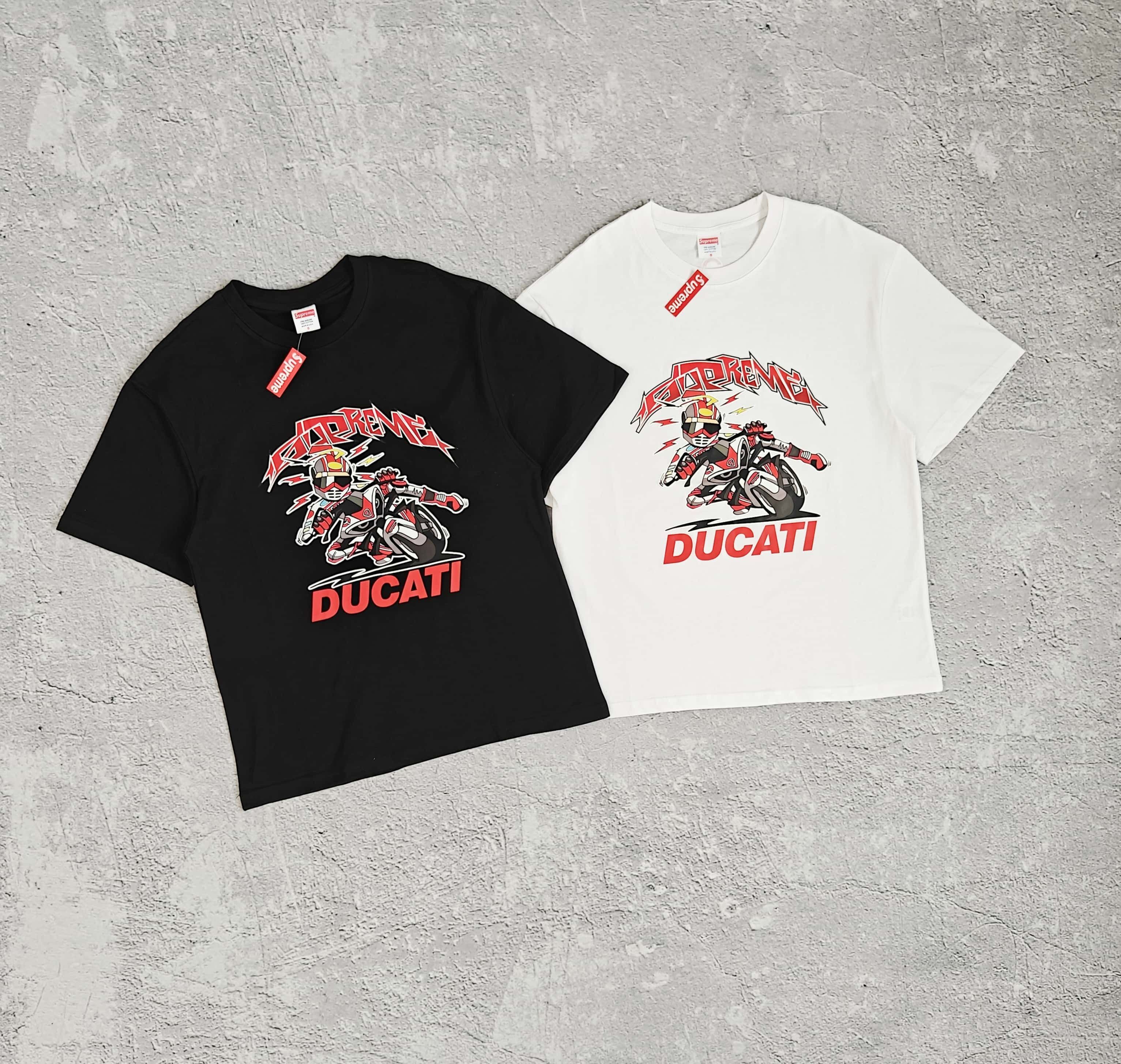 1to1reps T-Shirts fashion reps product 两色摩托车印花短袖T恤 - 瑞 5284