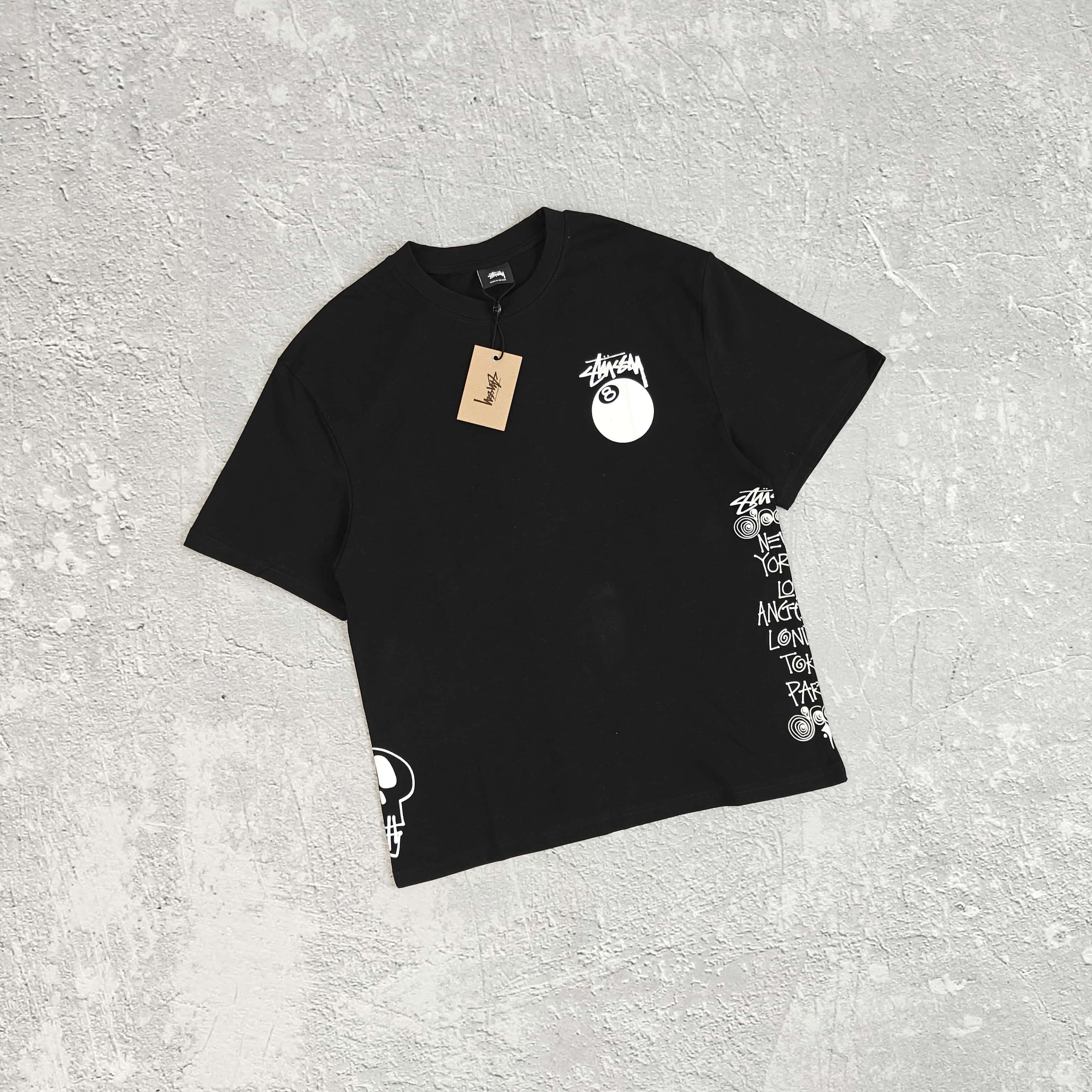 两色台球彩色字母短袖T恤 - 西 528491 (FTFB)