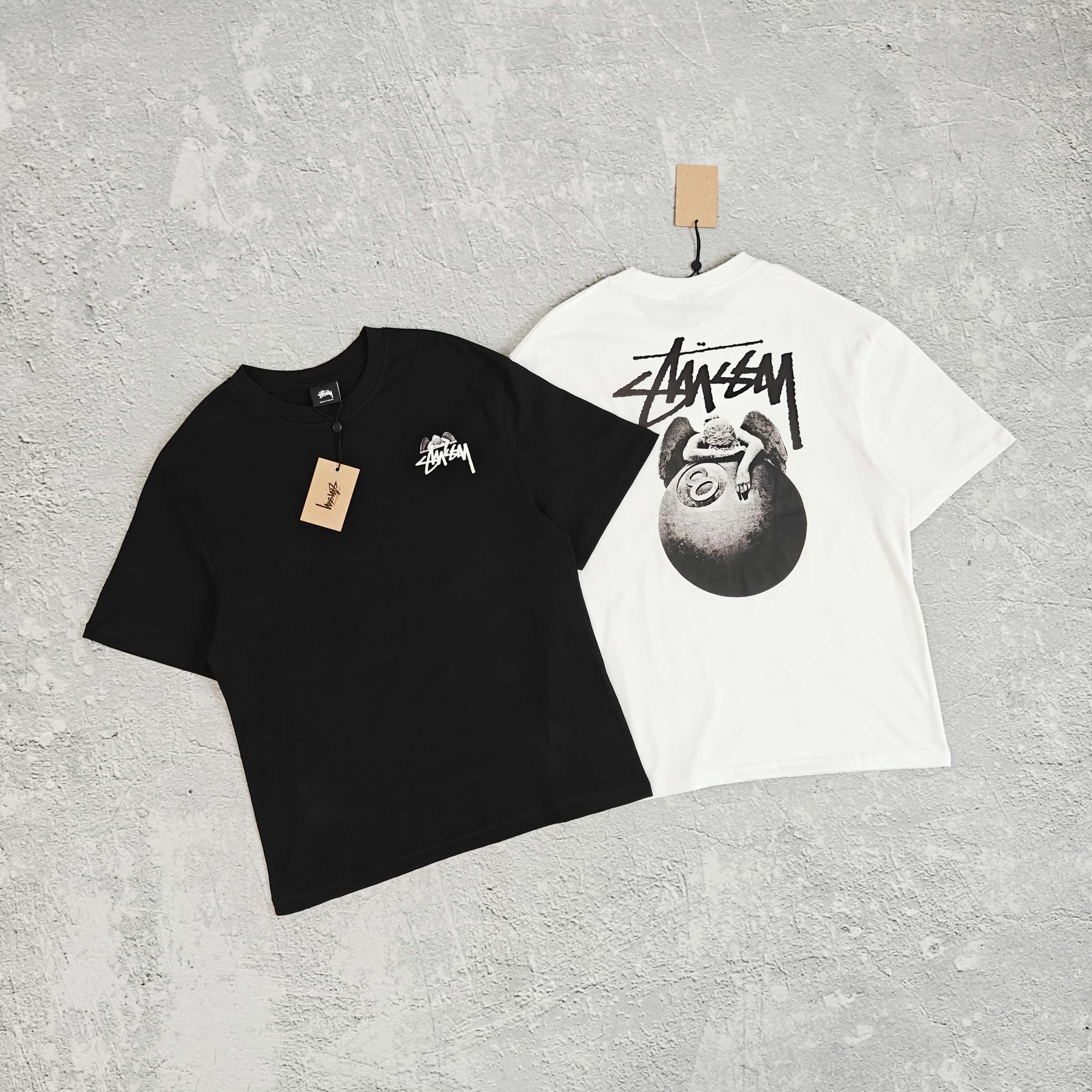 1to1reps T-Shirts fashion reps product 两色背后天使印花短袖T恤 - 西 528