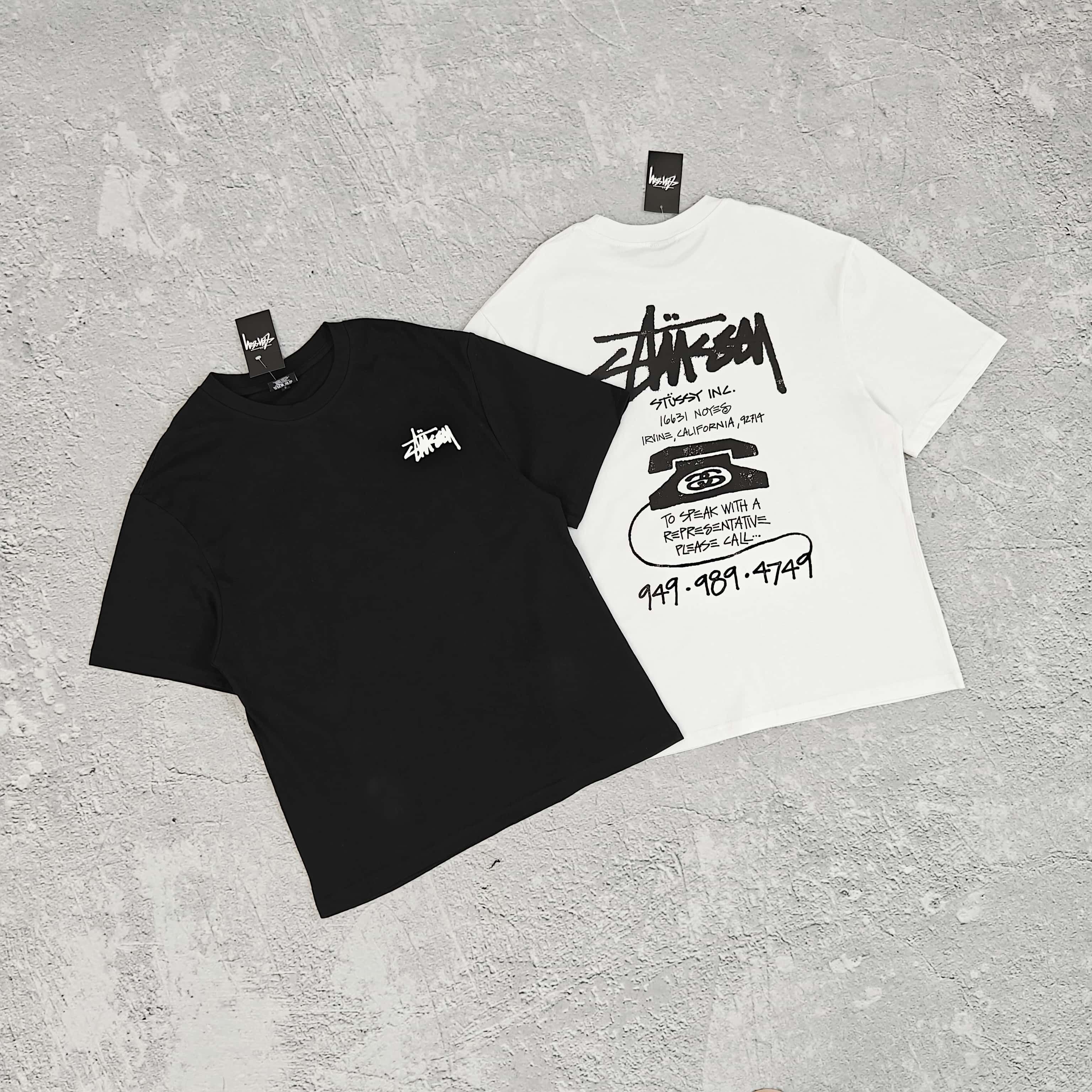 1to1reps T-Shirts fashion reps product 两色电话座机印花短袖T恤 - 西 528
