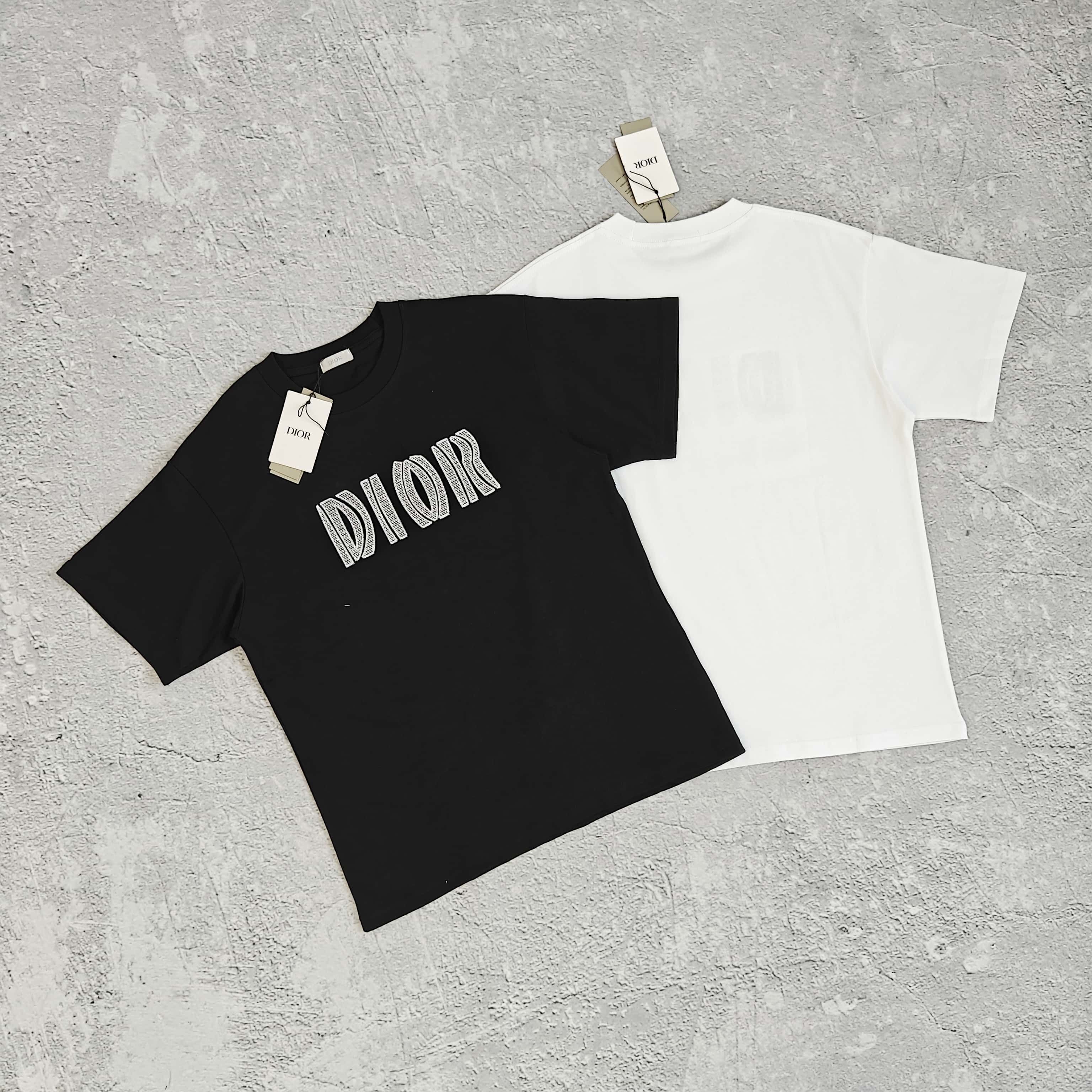 1to1reps T-Shirts fashion reps product 两色刺绣字母短袖T恤 - 滴 52867