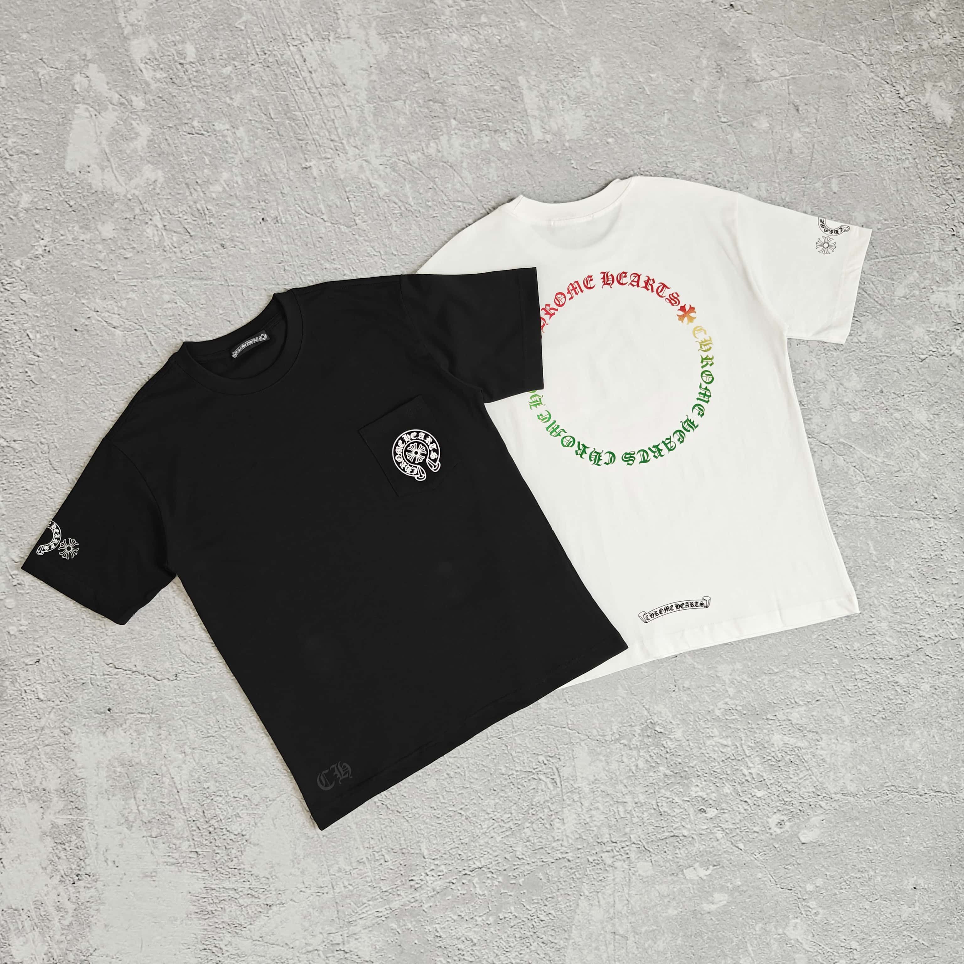 1to1reps T-Shirts fashion reps product 两色背后环形印花短袖T恤 - 克 528