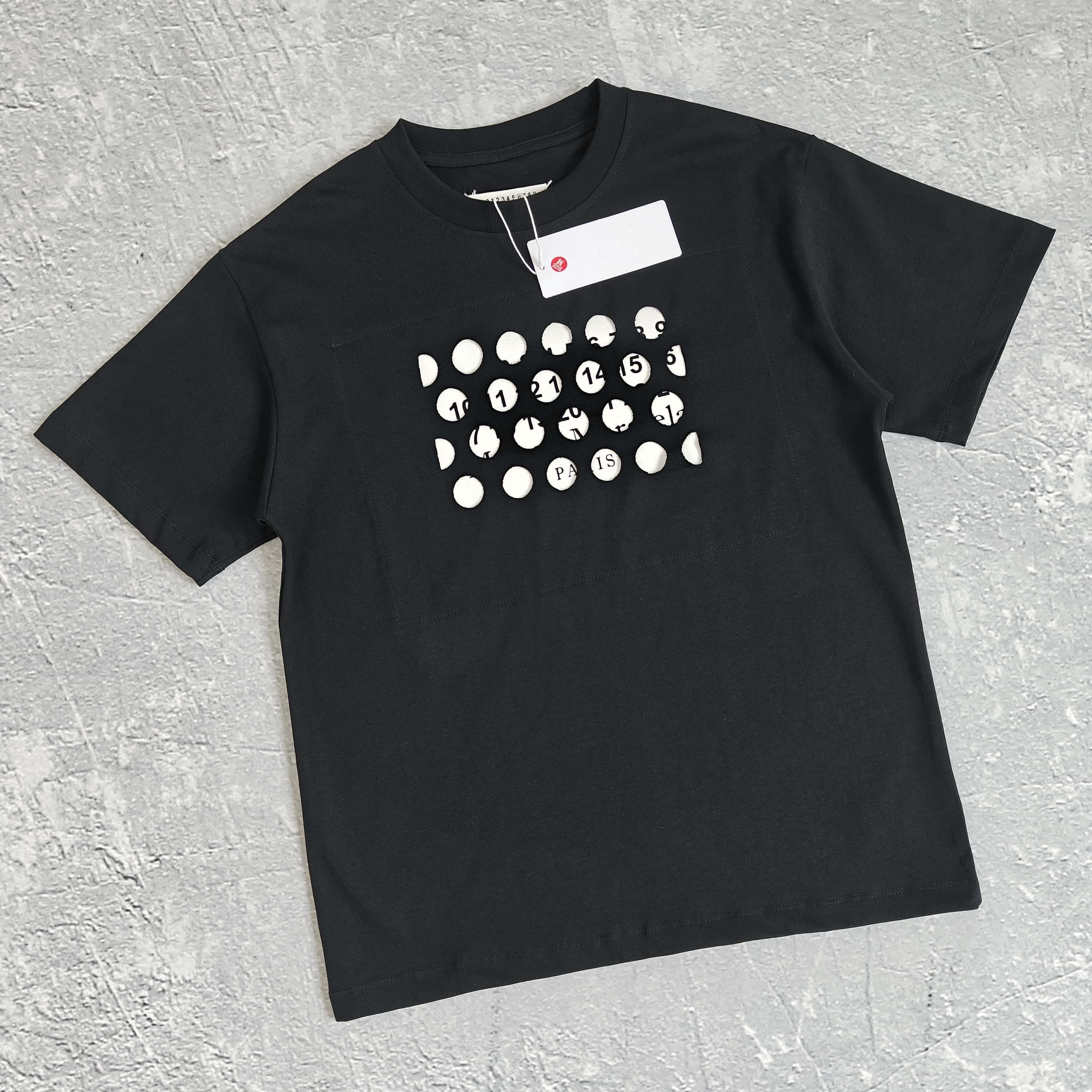 1to1reps T-Shirts fashion reps product 单色洞洞印花短袖T恤- 吉 528228