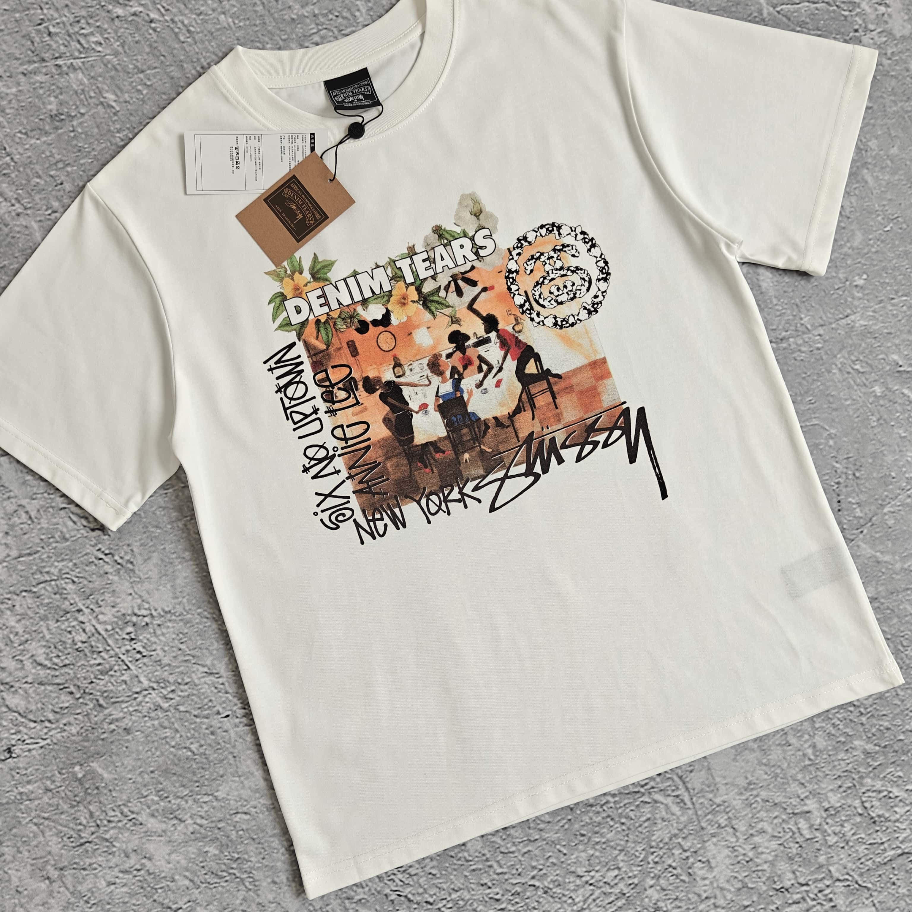 米白色印花短袖-西 528146