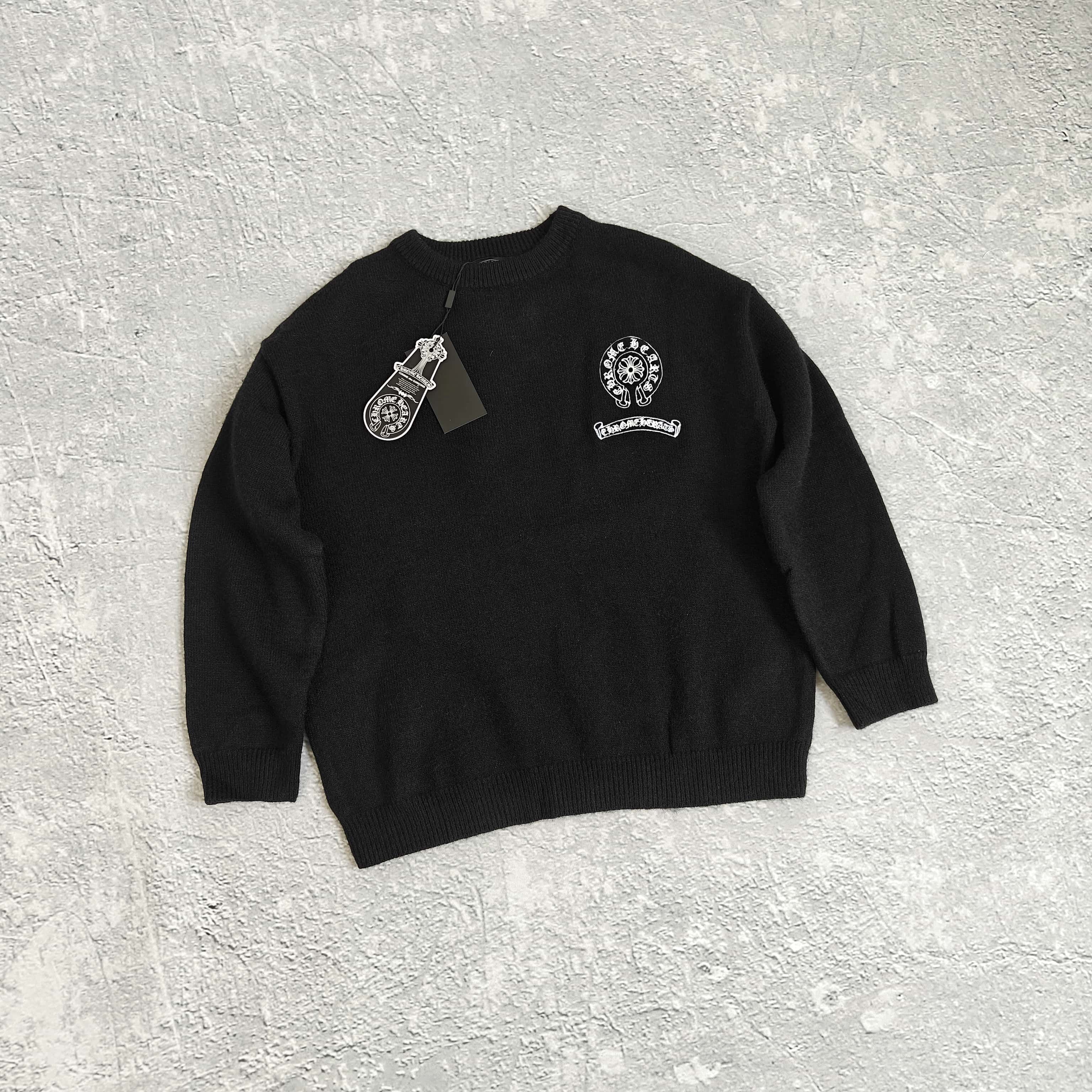 1to1reps Hoodies/Sweaters fashion reps product 黑色白印花毛衣 - 克 528532 （