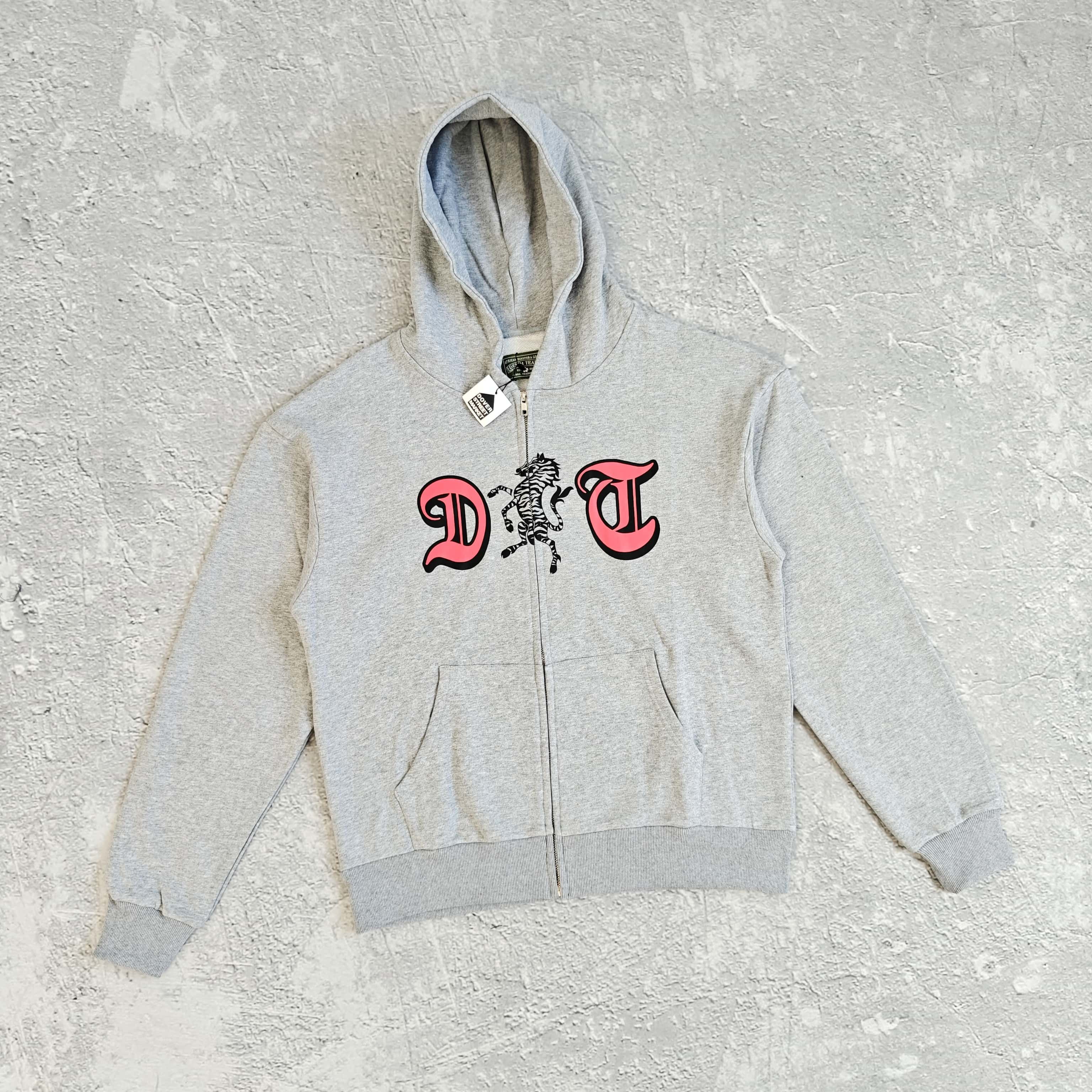 1to1reps Hoodies/Sweaters fashion reps product 灰色胸前字母印花拉链连帽卫衣 - 花 5
