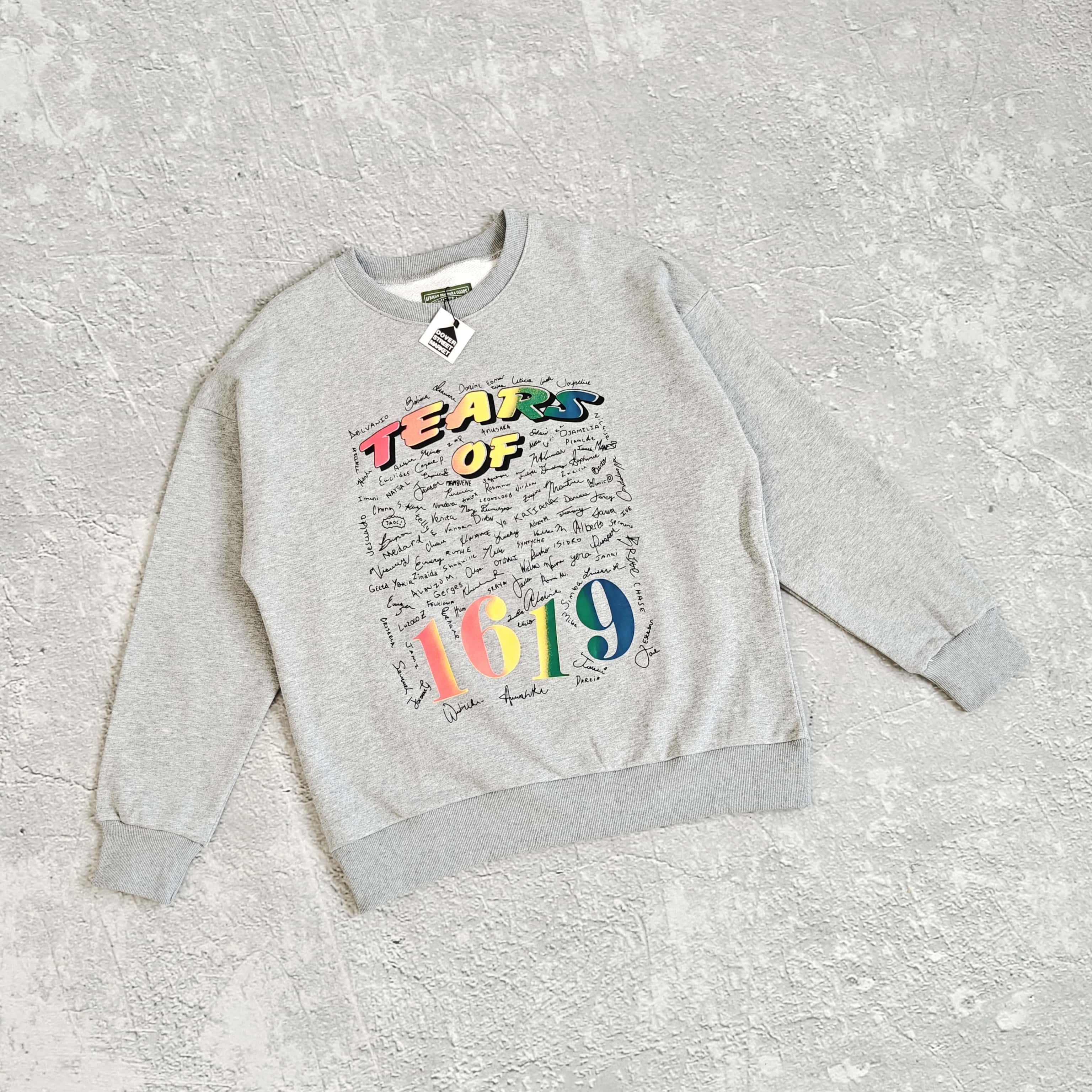 1to1reps Hoodies/Sweaters fashion reps product 灰色胸前彩色印花圆领卫衣 - 花 528
