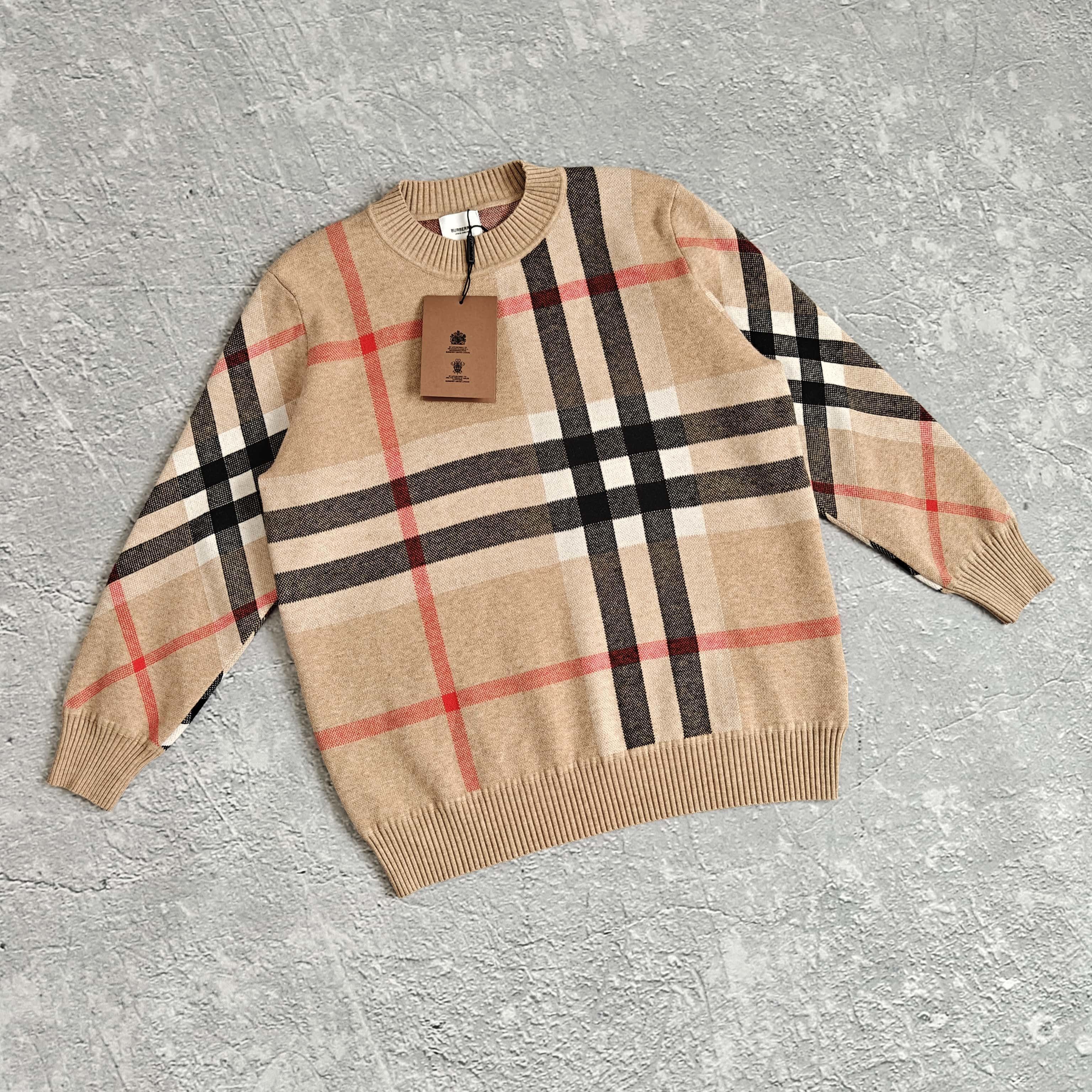 1to1reps Hoodies/Sweaters fashion reps product 单色格子毛衣-博 886045