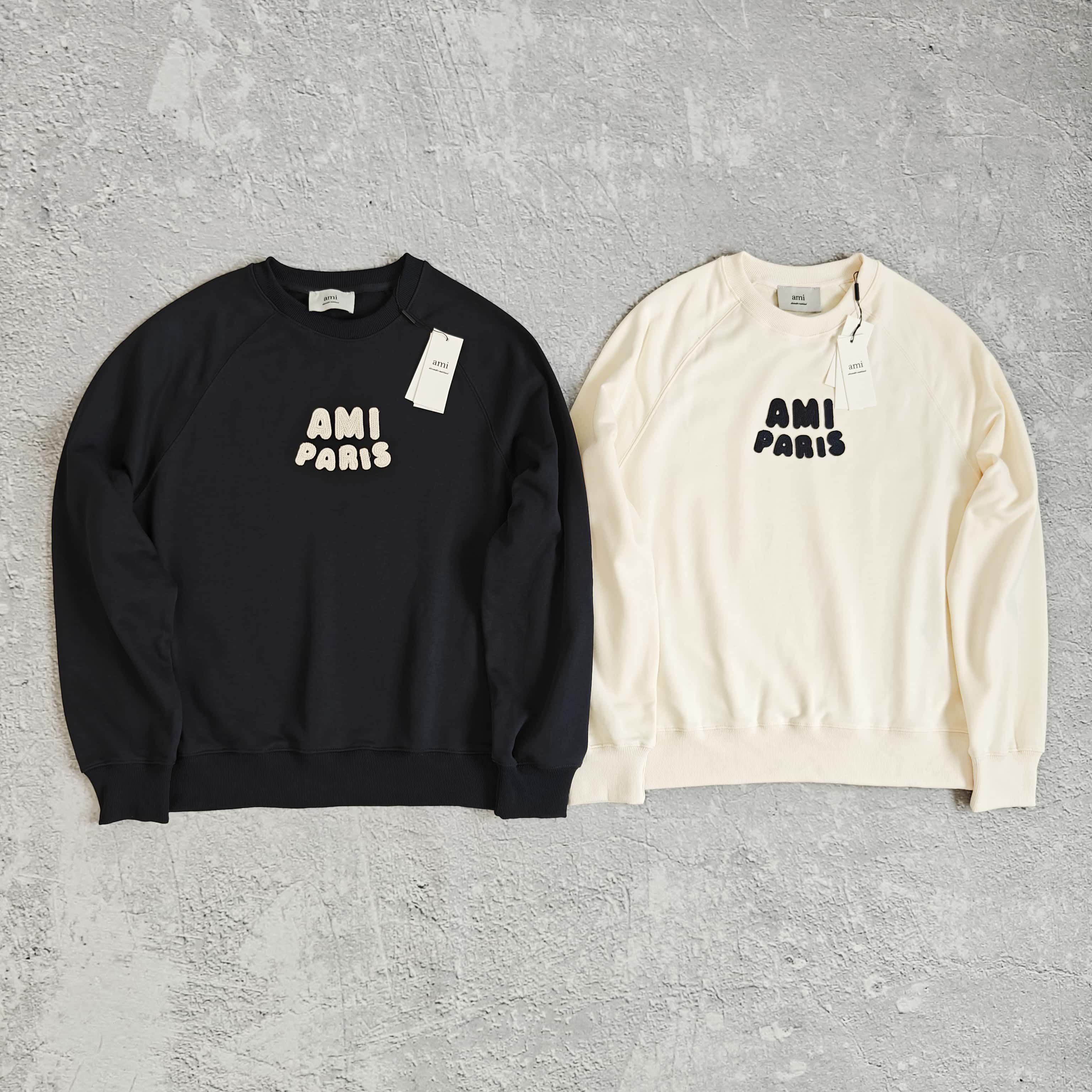 1to1reps Hoodies/Sweaters fashion reps product 两色胸前字母圆领卫衣 - 米 52881