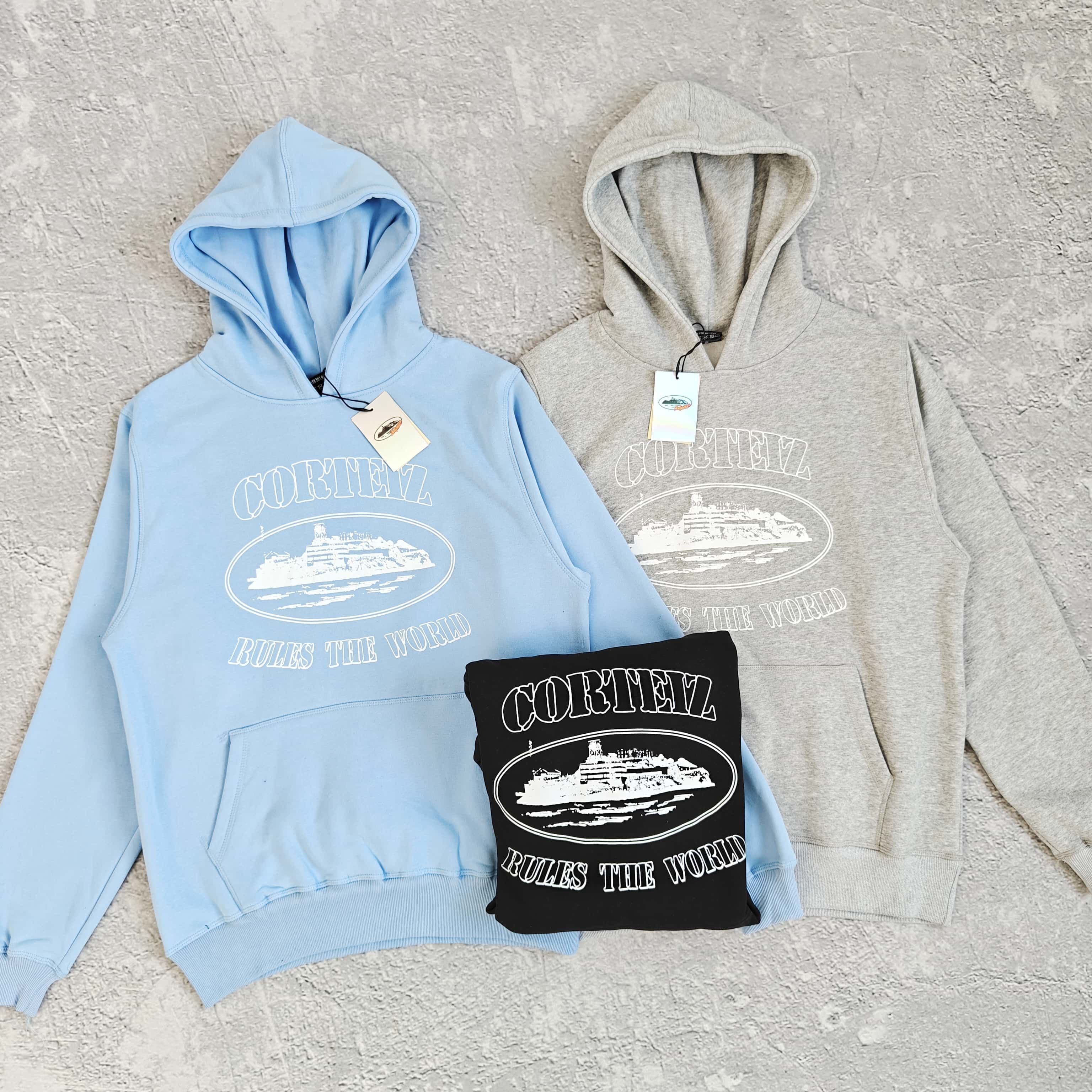 1to1reps Hoodies/Sweaters fashion reps product 三色印花连帽卫衣 - 饿 528779 