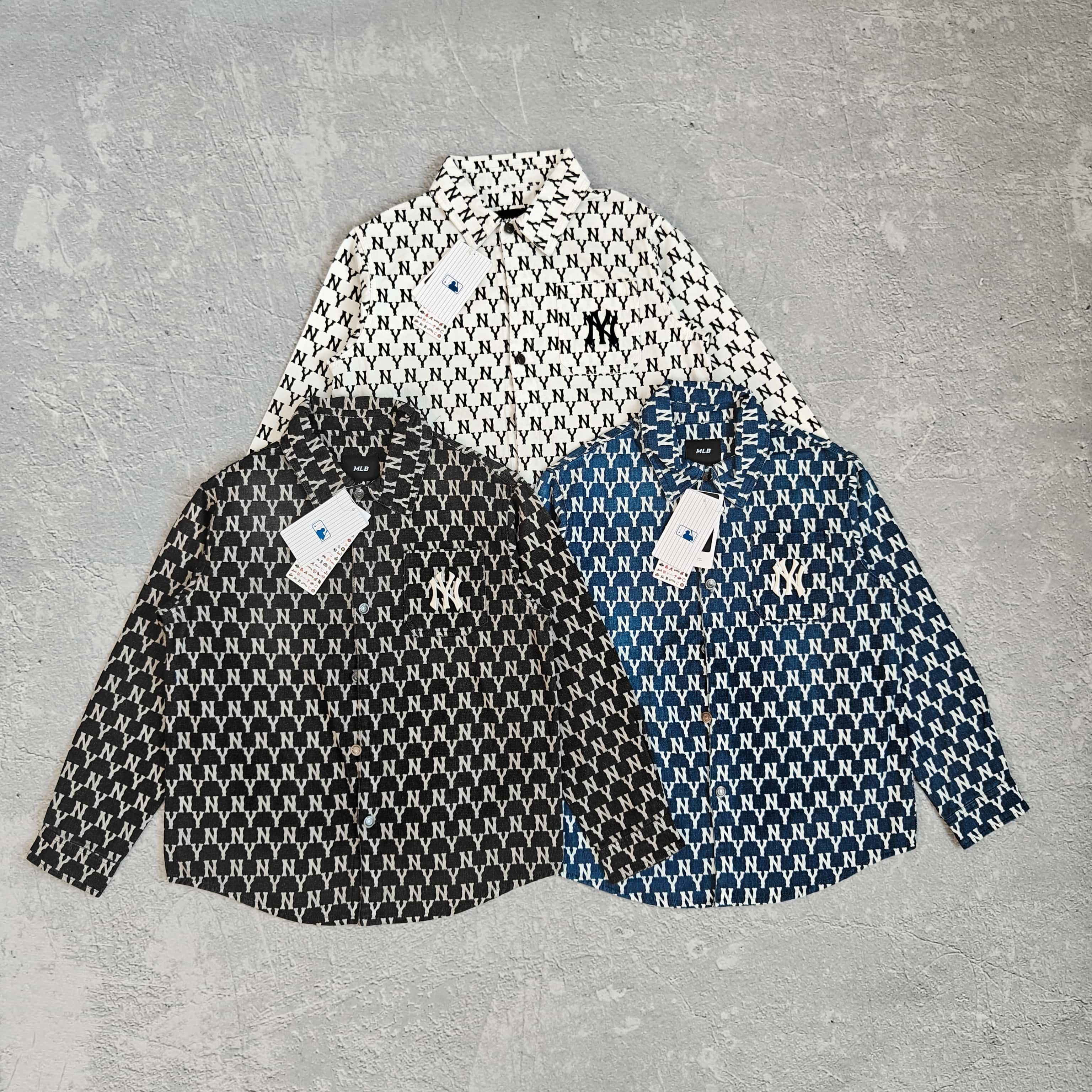1to1reps Hoodies/Sweaters fashion reps product 三色满印牛仔长袖衬衫外套 - 麻 528