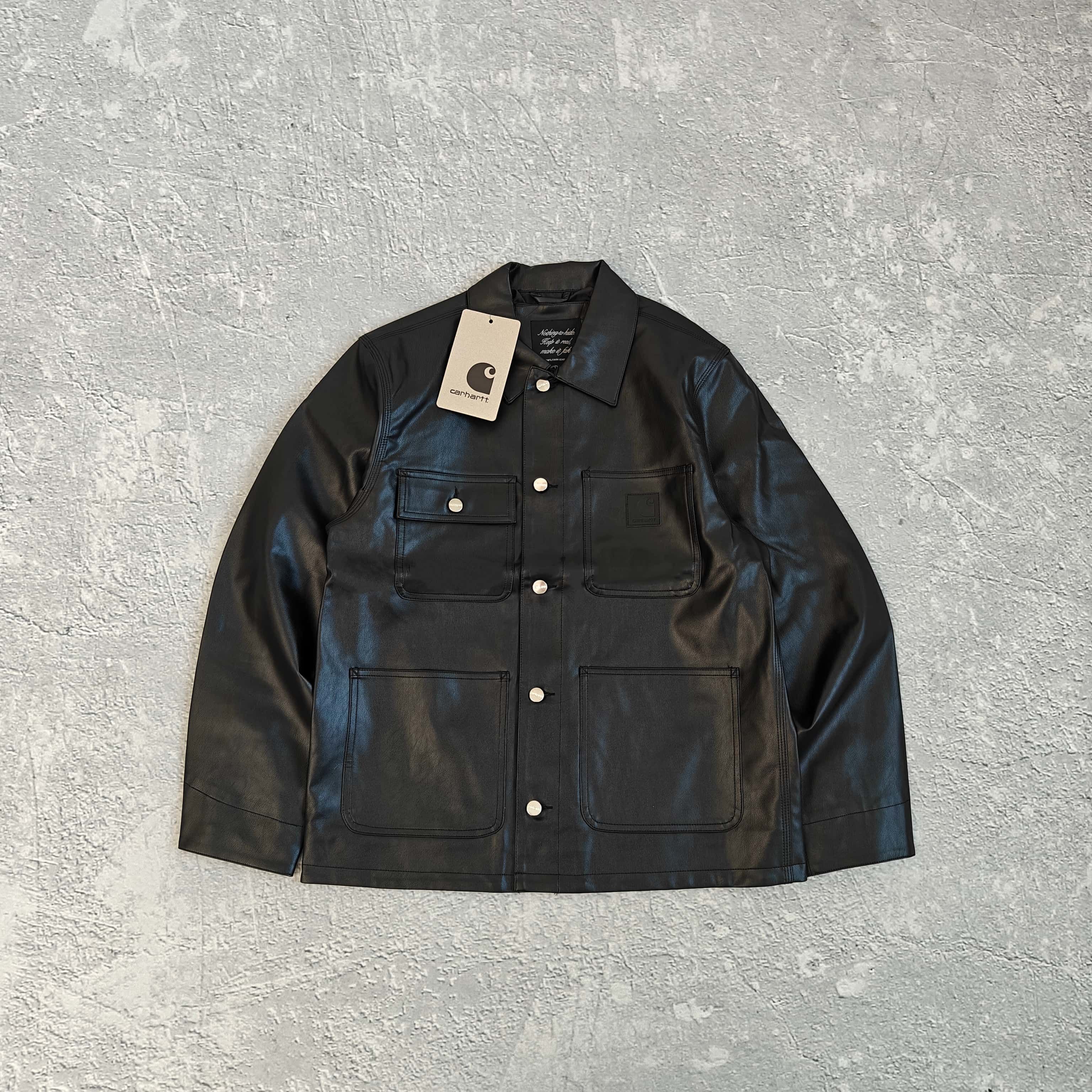 1to1reps Jackets fashion reps product 黑色多口袋皮夹克-卡 5281056