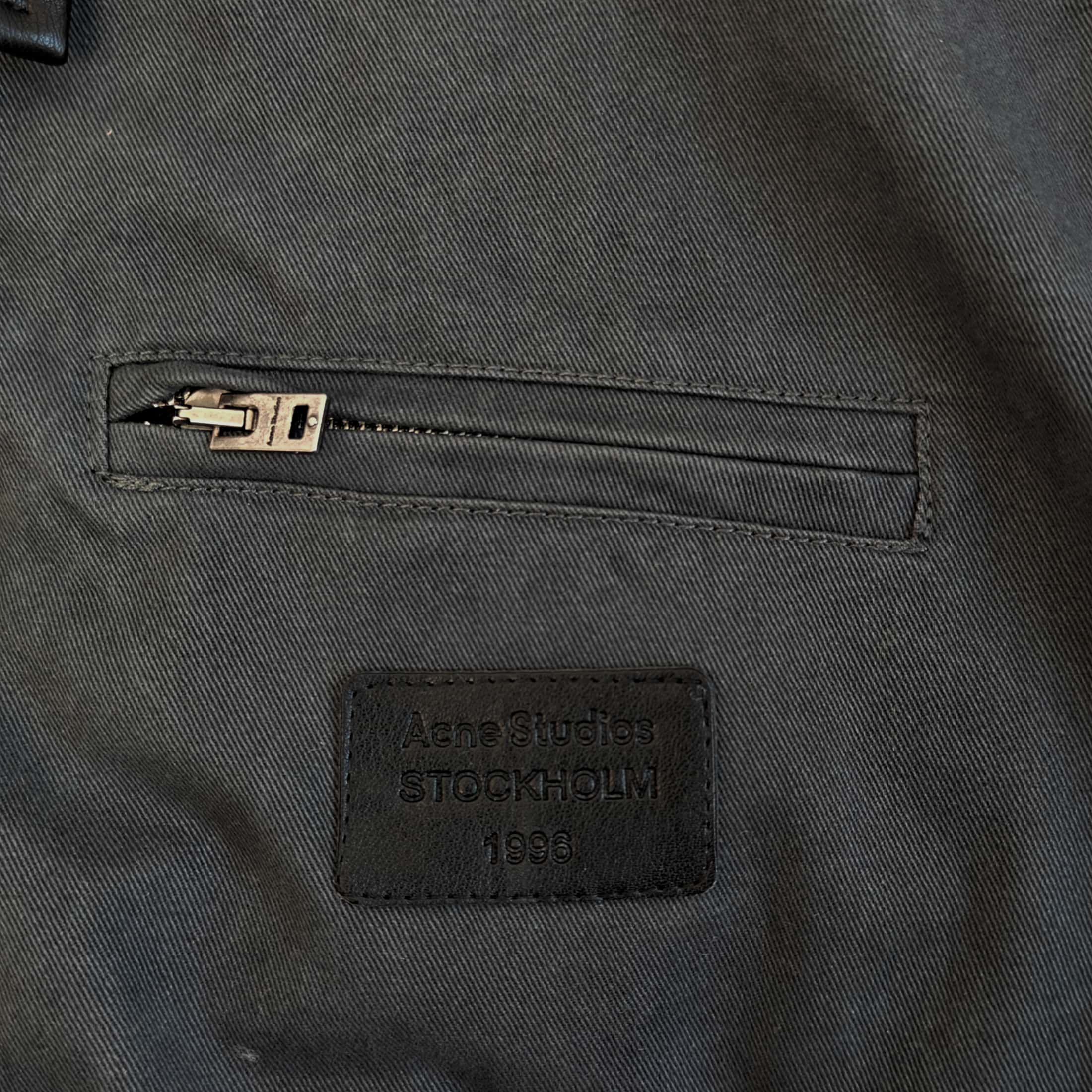 黑色皮领徽标飞行夹克棉服外套-希 5281029 