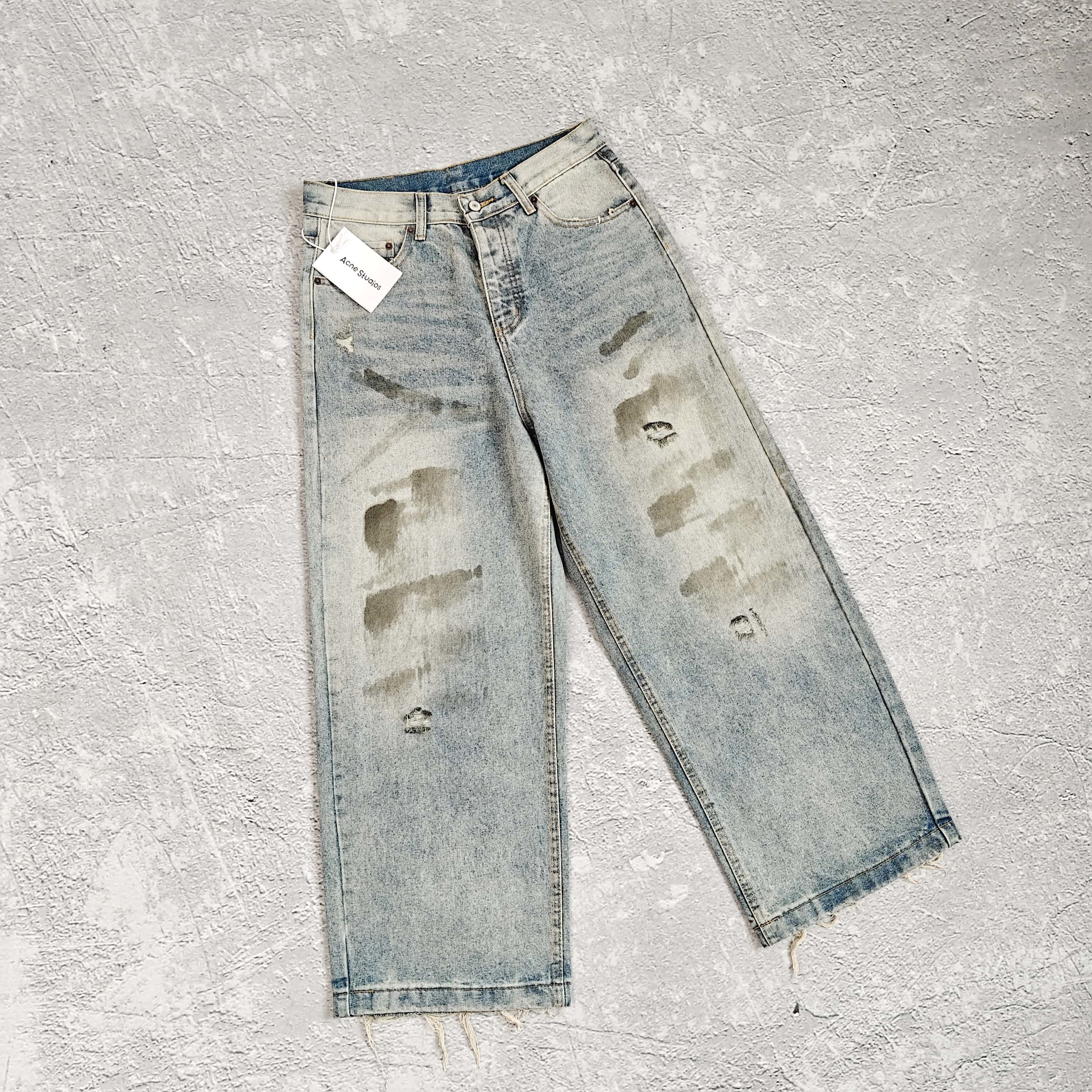 1to1reps Pants/Shorts fashion reps product 褪色晕染脏脏牛仔裤 - 希 528392