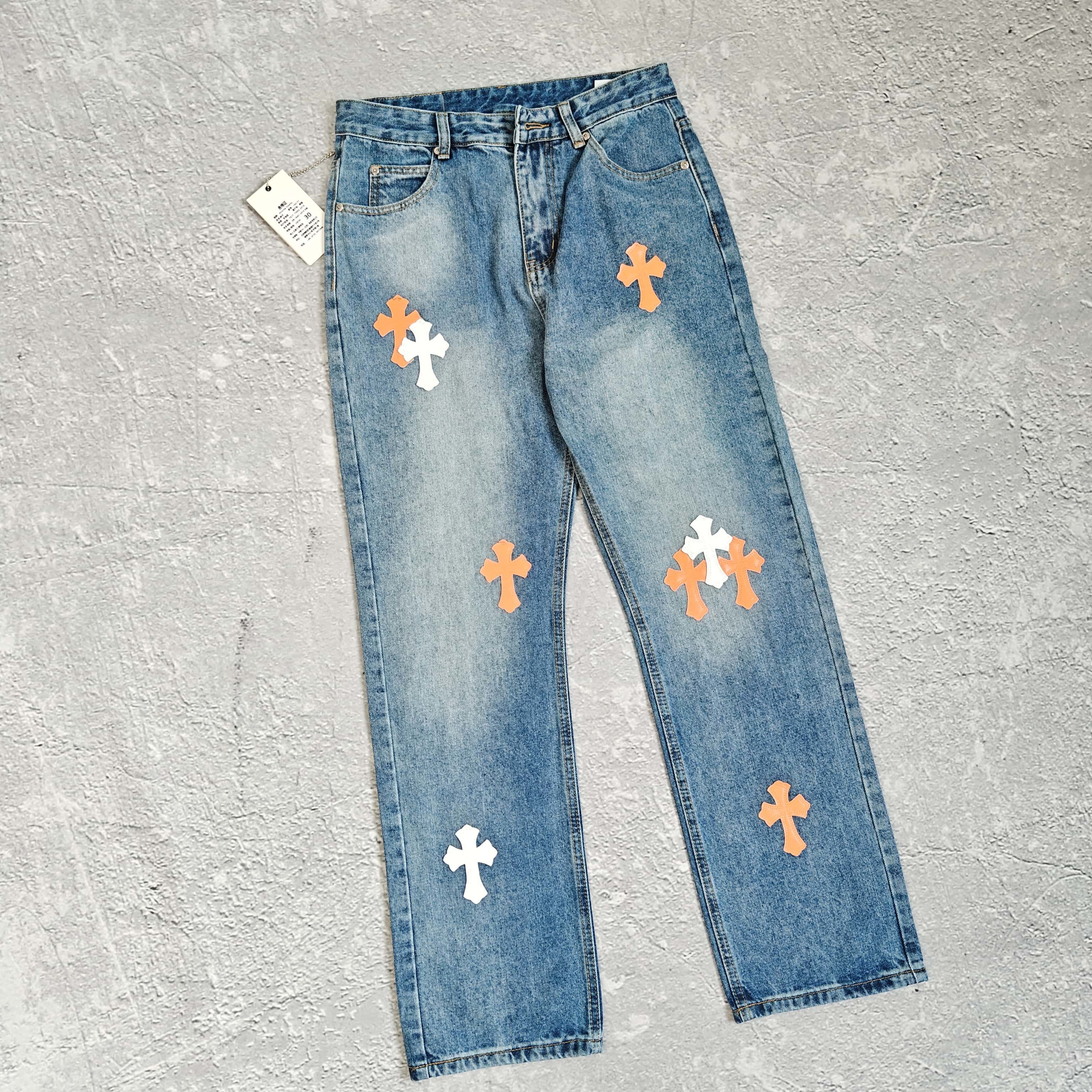 1to1reps Pants/Shorts fashion reps product 蓝色橙白标牛仔裤 - 可 528412 