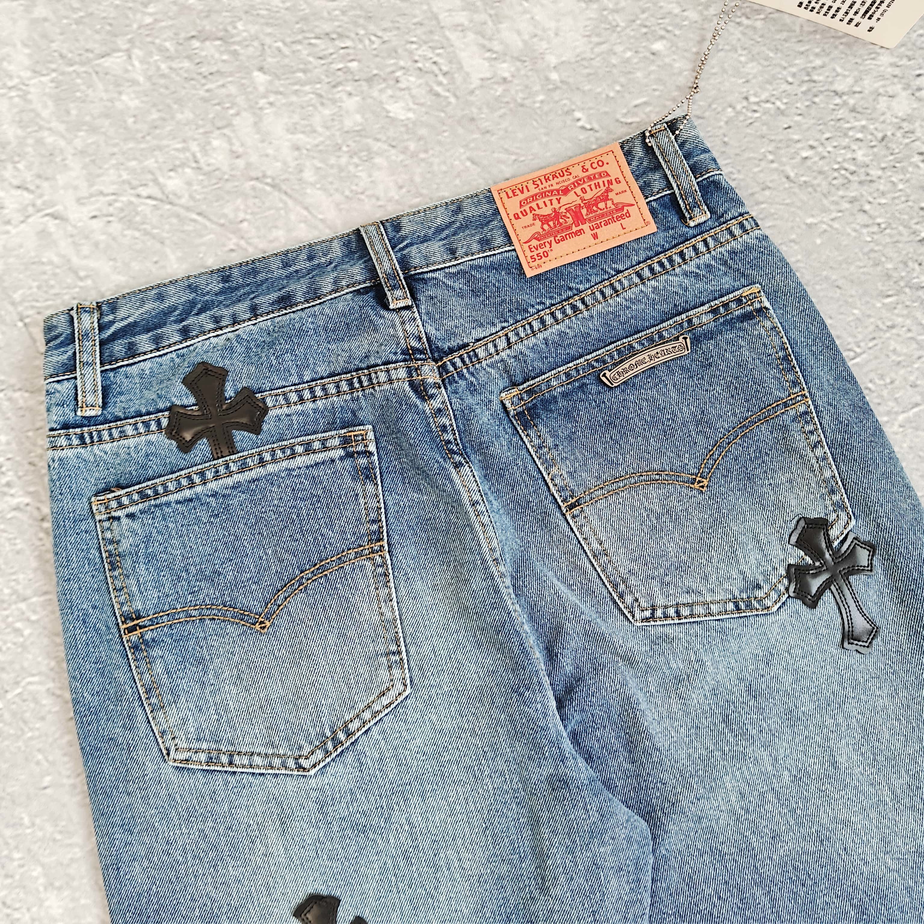 蓝色黑标牛仔裤 - 可 528410（YF）