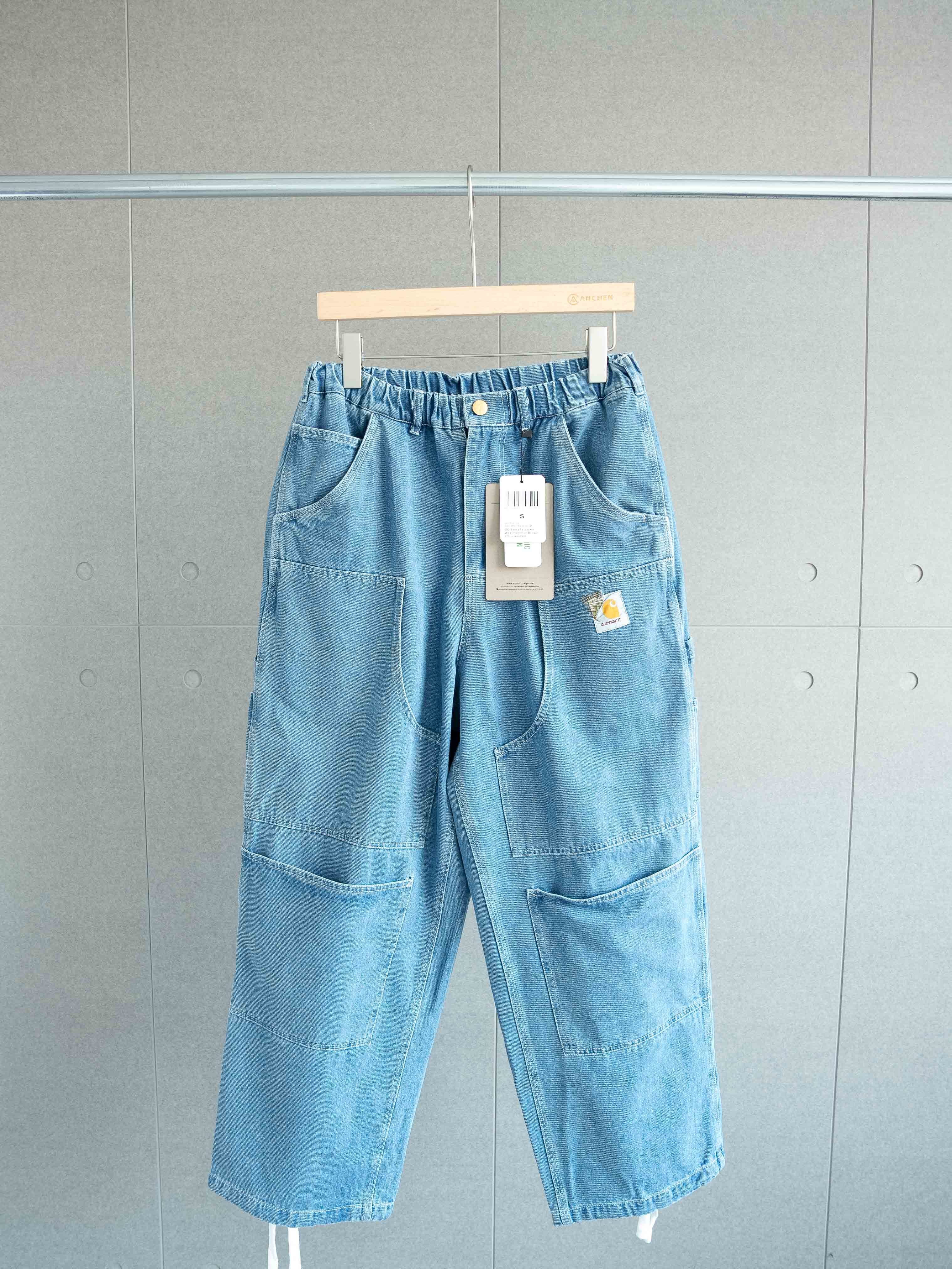 阔腿工装牛仔裤-卡  528075