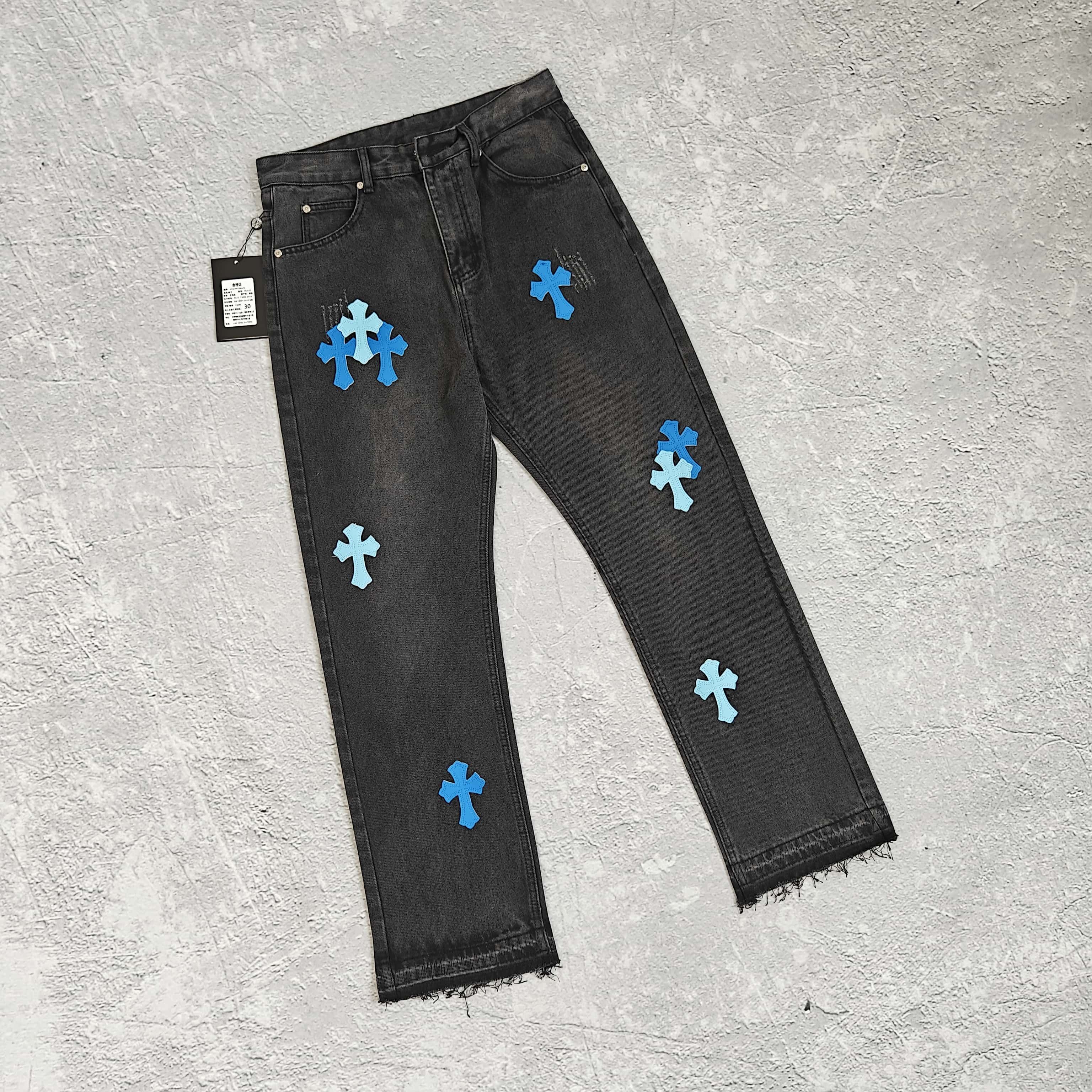 1to1reps Pants/Shorts fashion reps product 黑色蓝标牛仔裤 - 可 528409 （