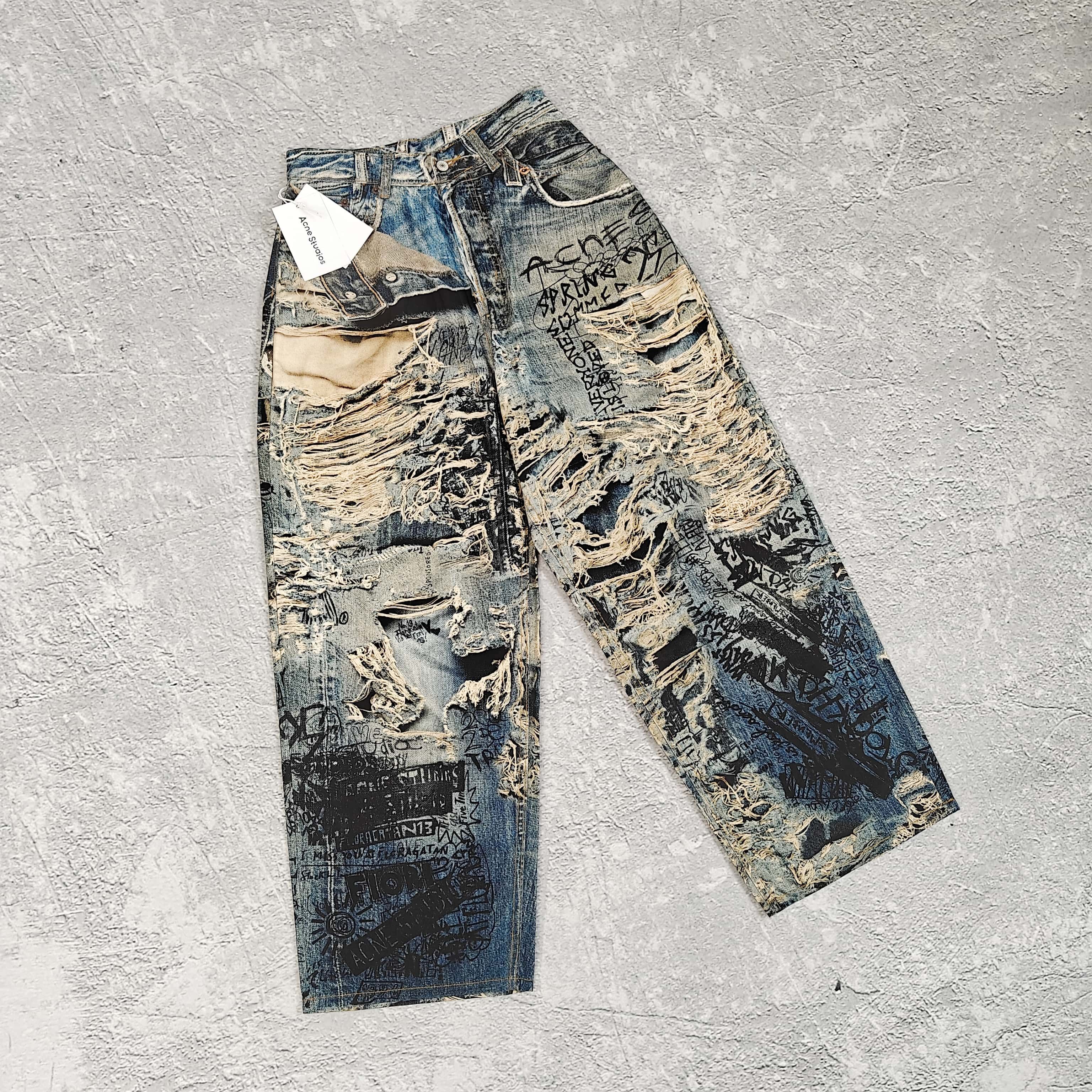 1to1reps Pants/Shorts fashion reps product 打印破洞牛仔裤 - 希 528388 （