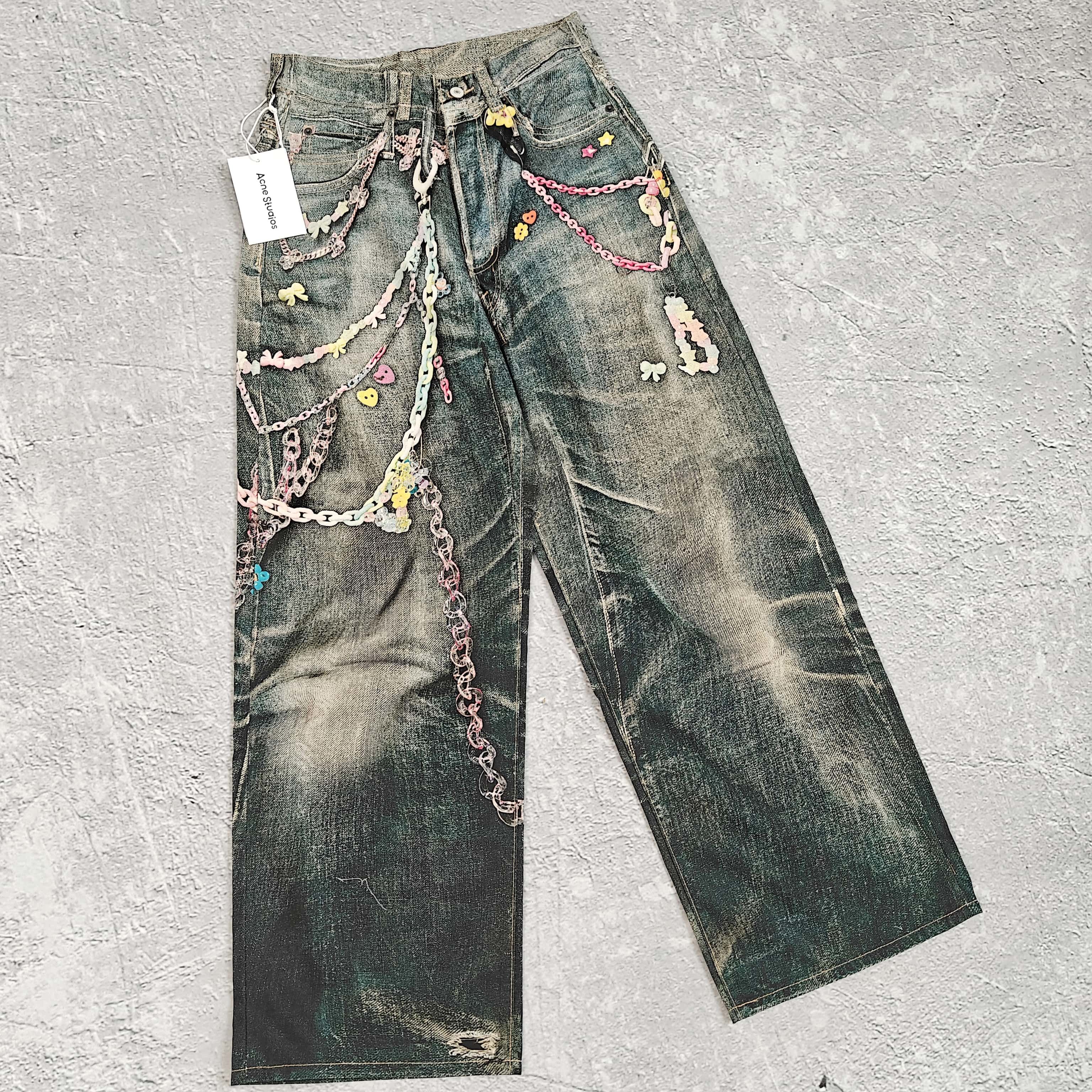 糖果打印花牛仔裤 - 希 528393 （GZ）