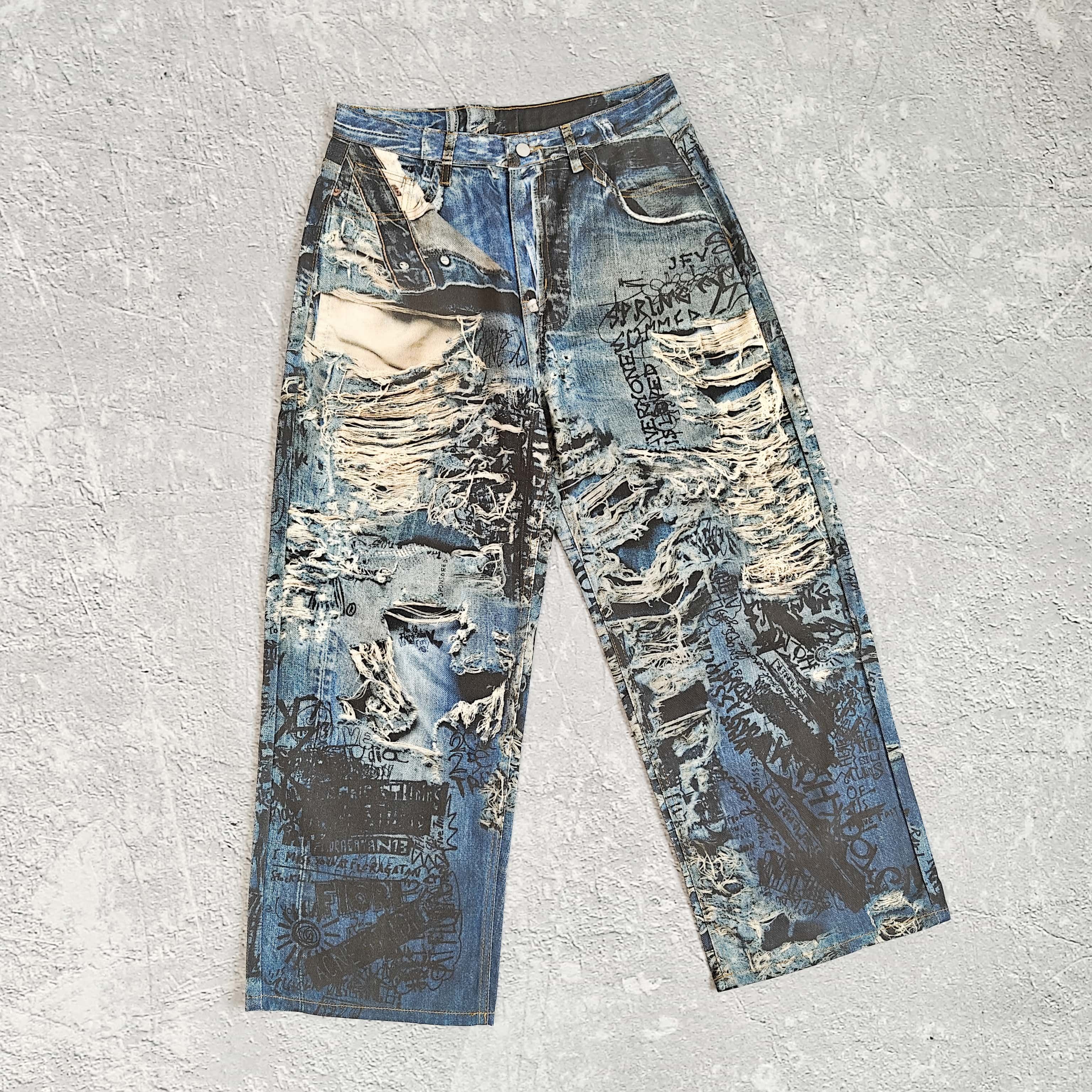1to1reps Pants/Shorts fashion reps product 数码印花牛仔裤 - 希 528355（J