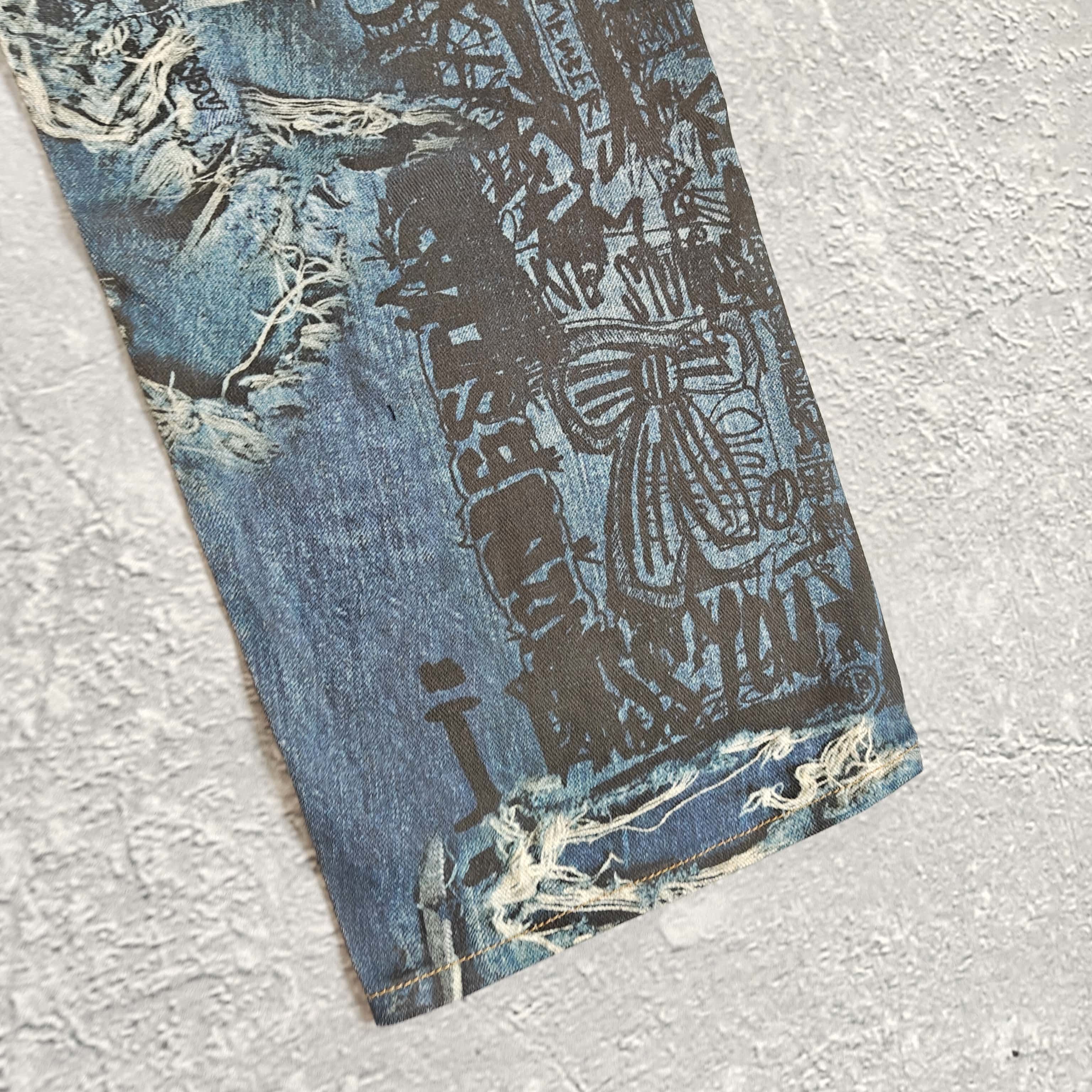 数码印花牛仔裤 - 希 528355（JH）