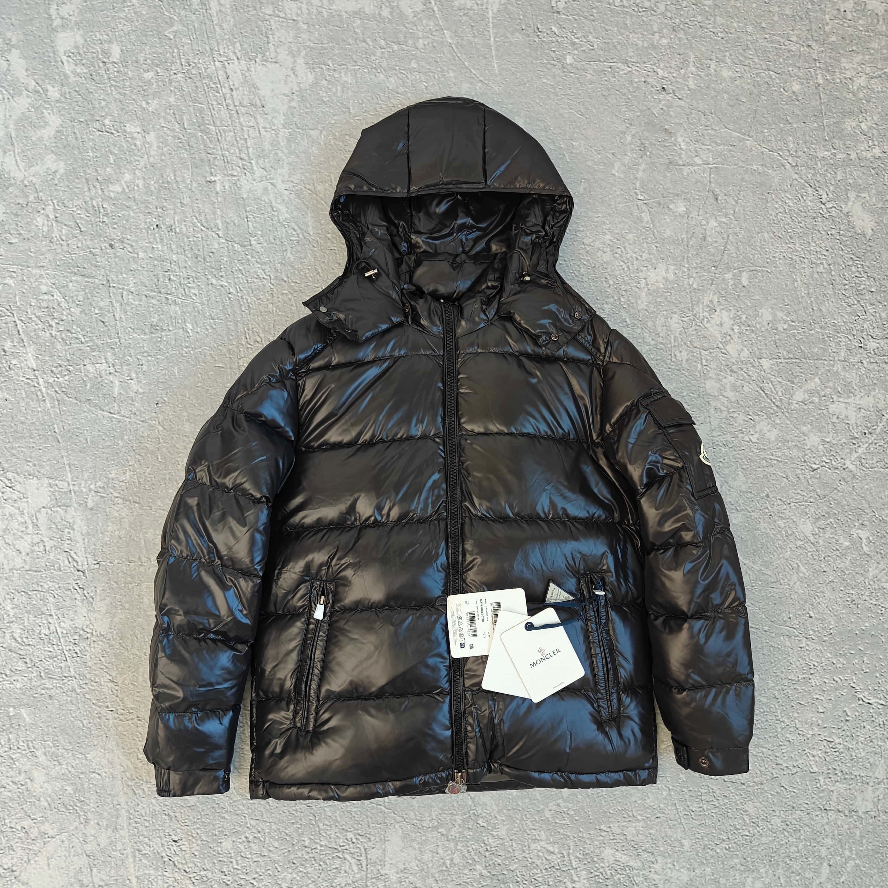1to1reps Jackets fashion reps product 亮面连帽彩条拉链羽绒服-梦 528971